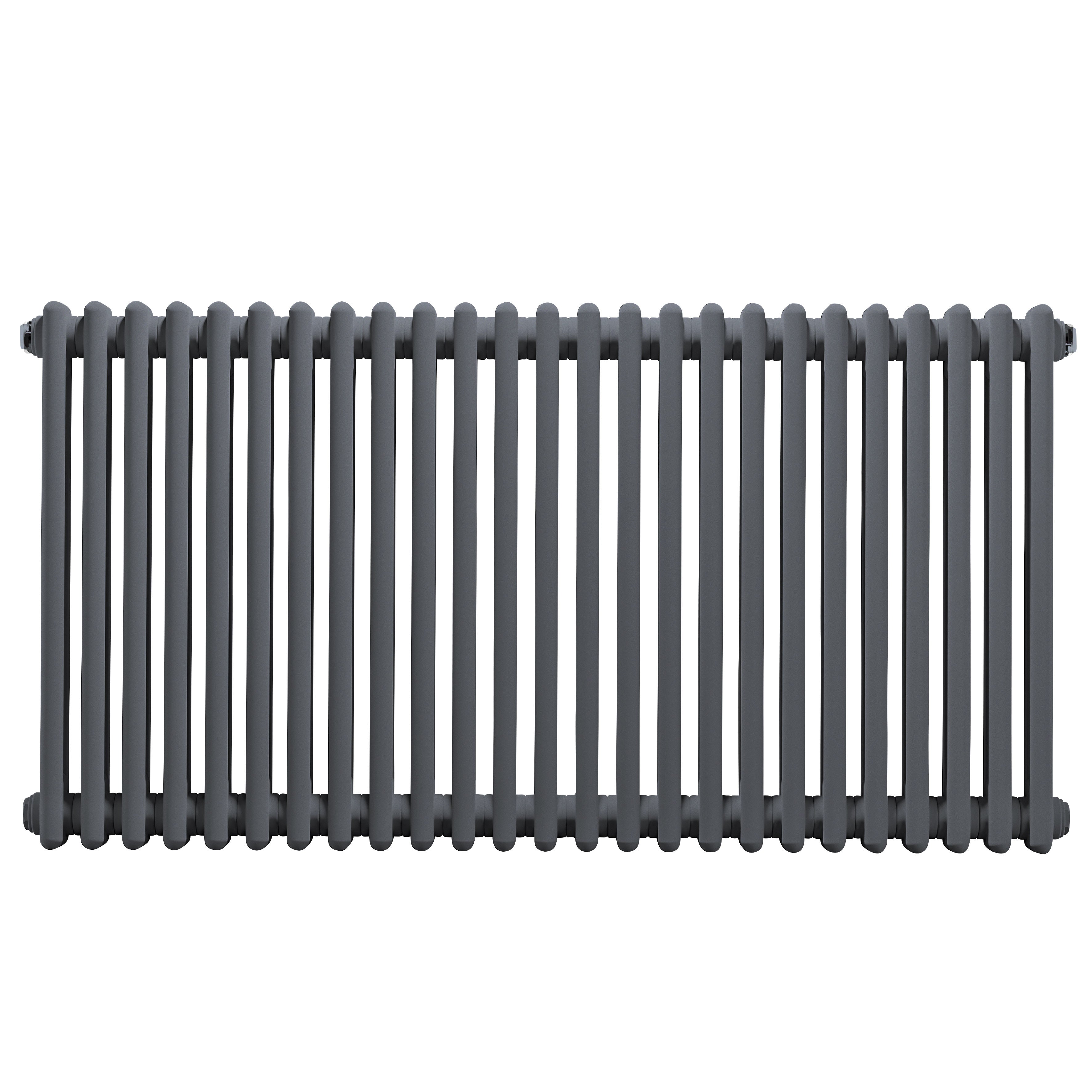 Horizontal Traditional 2 Column Radiator 600 x 1147mm, Anthracite - DH360