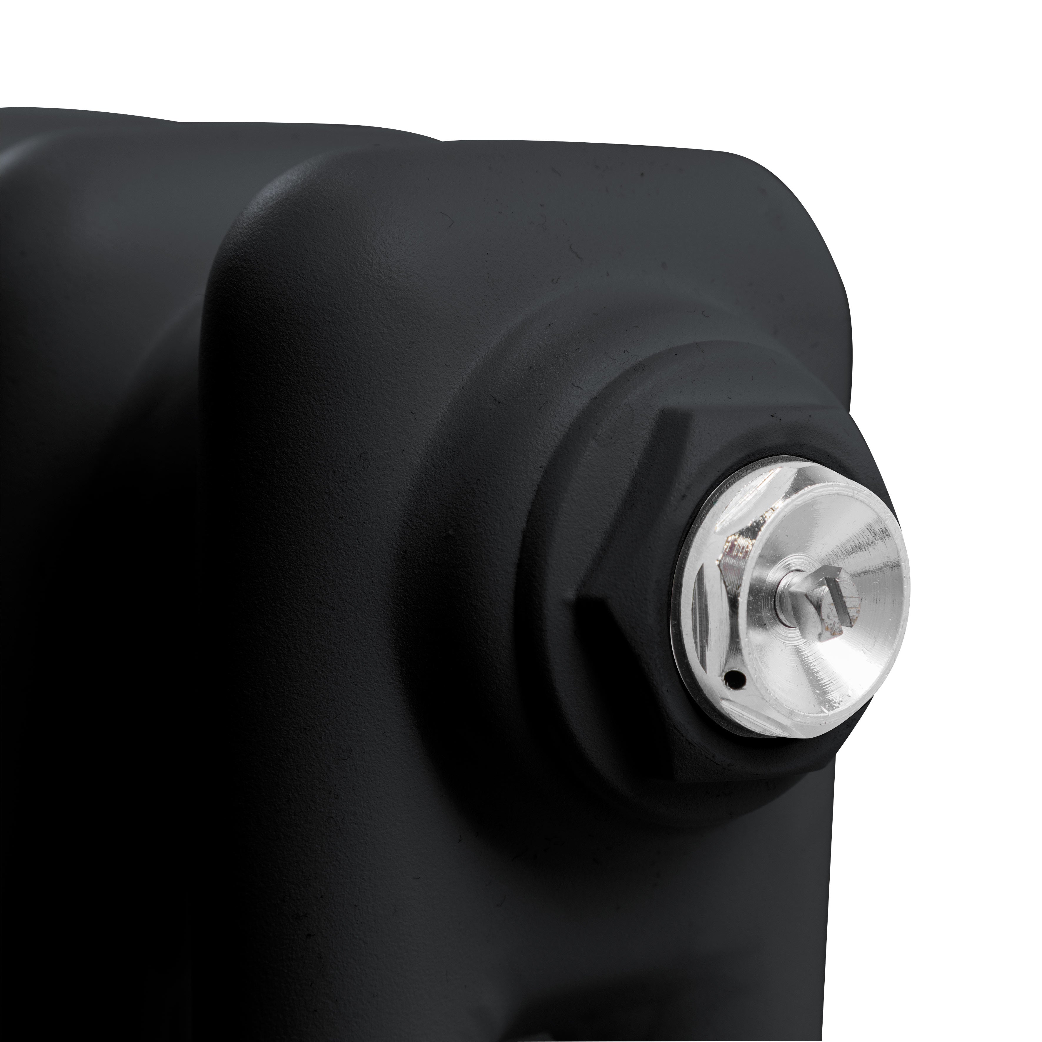 Horizontal Traditional 2 Column Radiator 600 x 607mm, Black - DH362