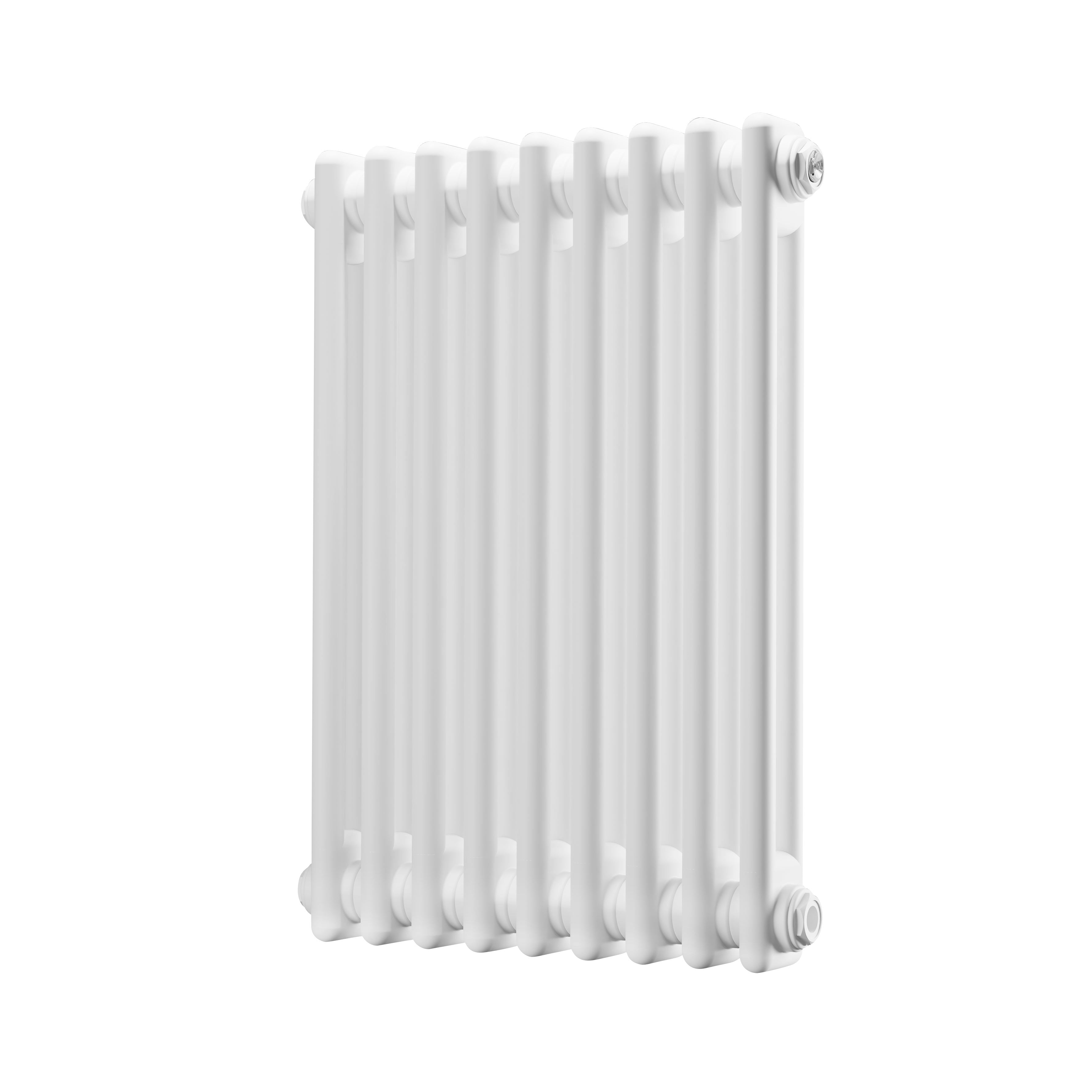Horizontal Traditional 2 Column Radiator 600 x 427mm, White - DH366