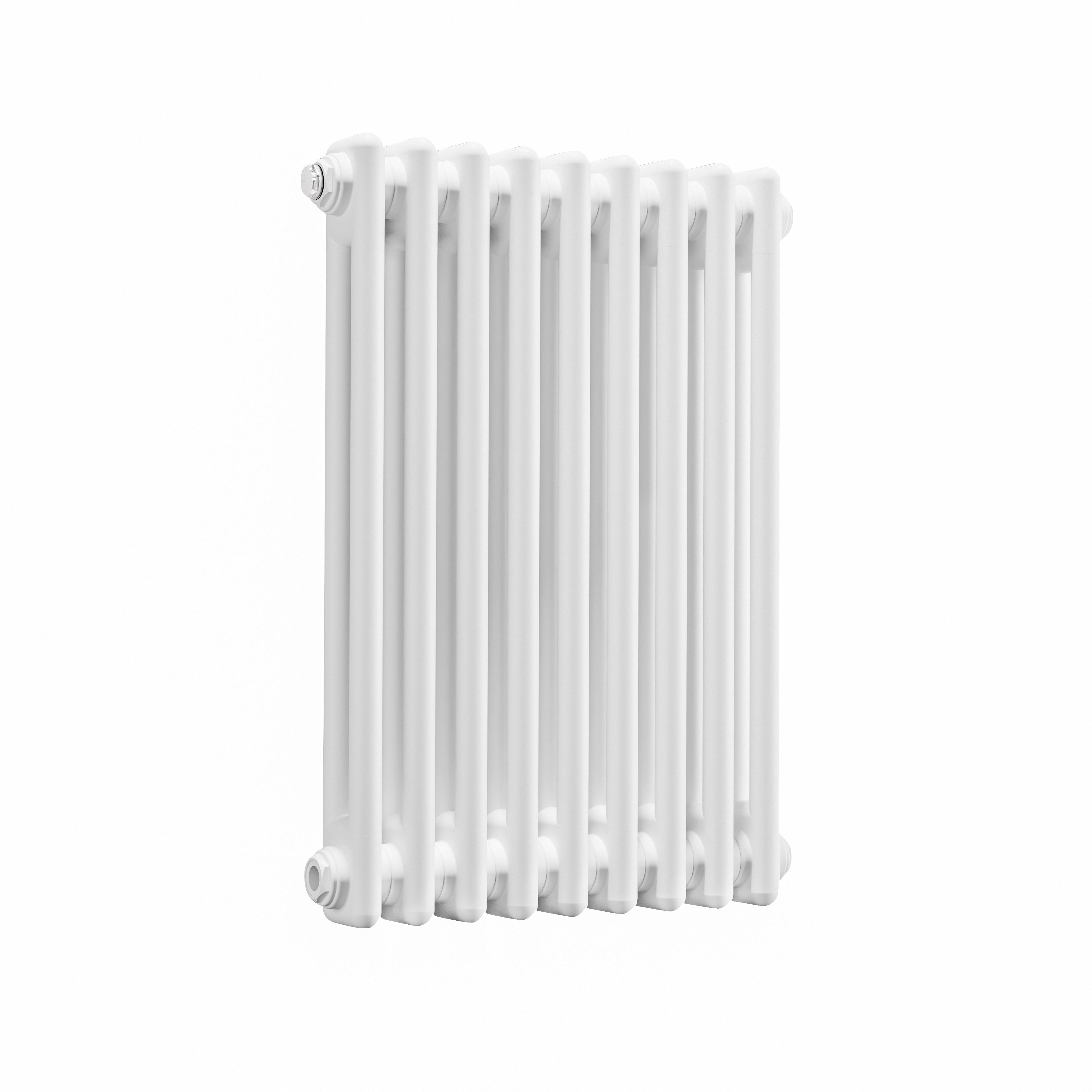 Horizontal Traditional 2 Column Radiator 600 x 427mm, White - DH366