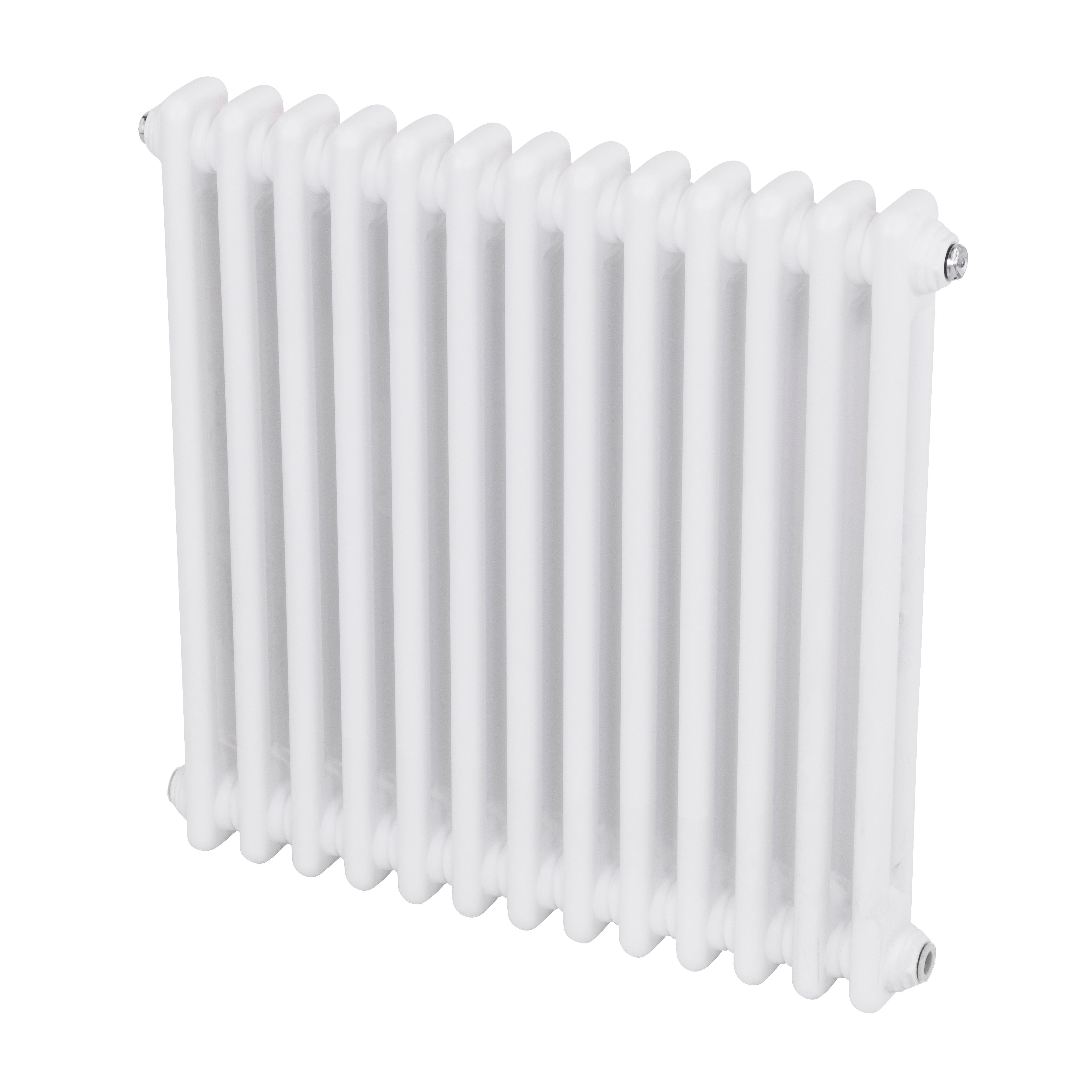 Baridi Horizontal Traditional 2 Column Radiator 600 x 607mm, White - DH367