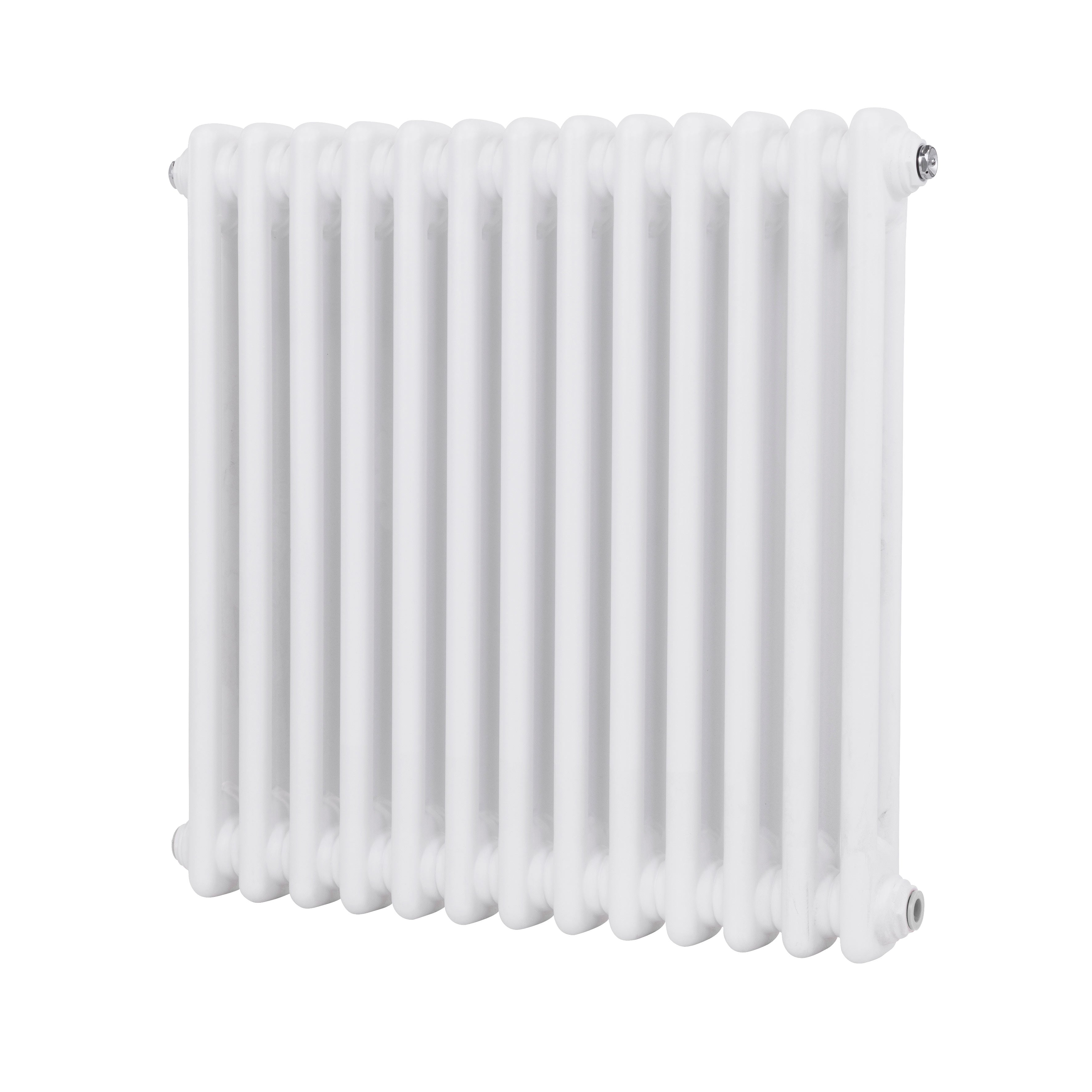 Baridi Horizontal Traditional 2 Column Radiator 600 x 607mm, White - DH367
