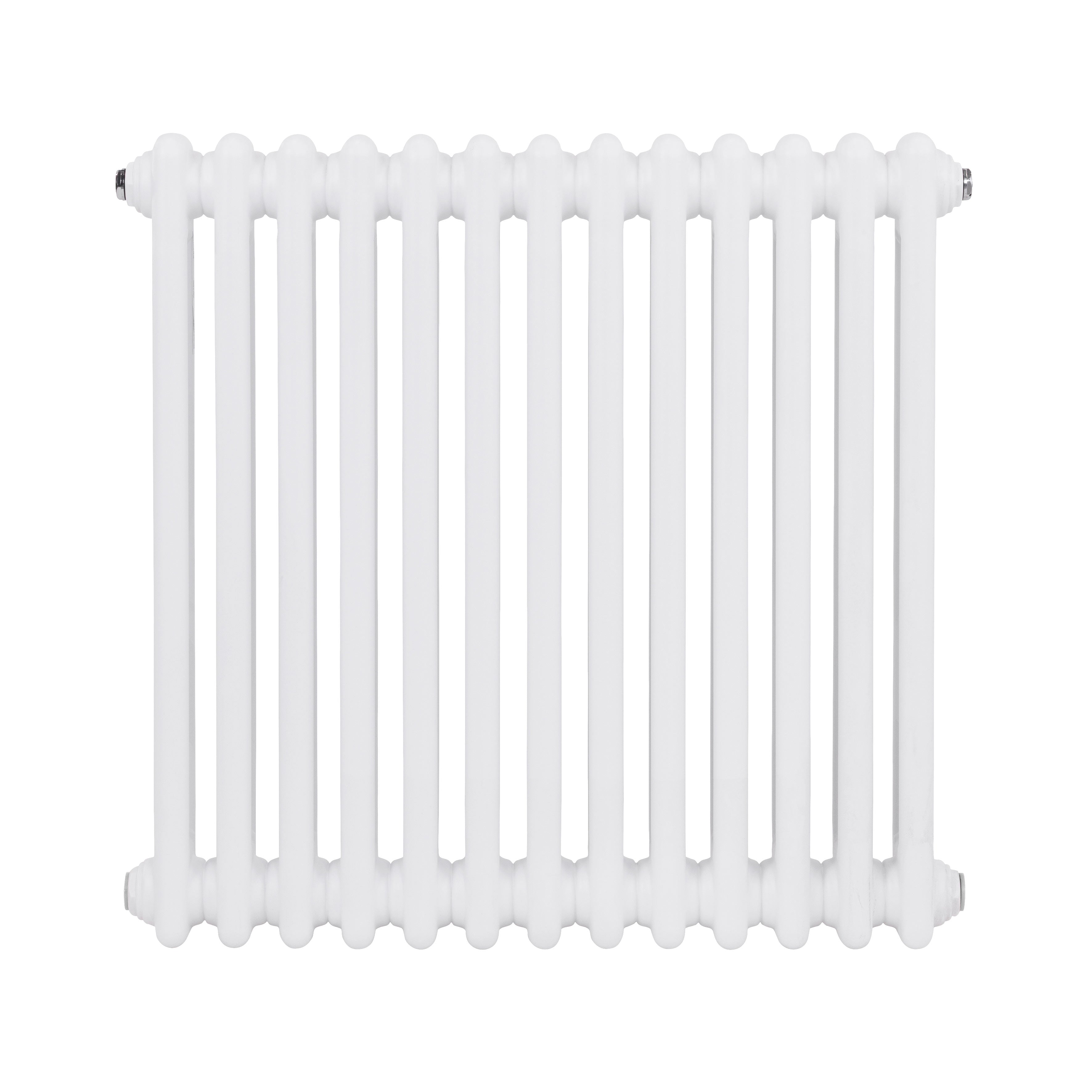 Baridi Horizontal Traditional 2 Column Radiator 600 x 607mm, White - DH367