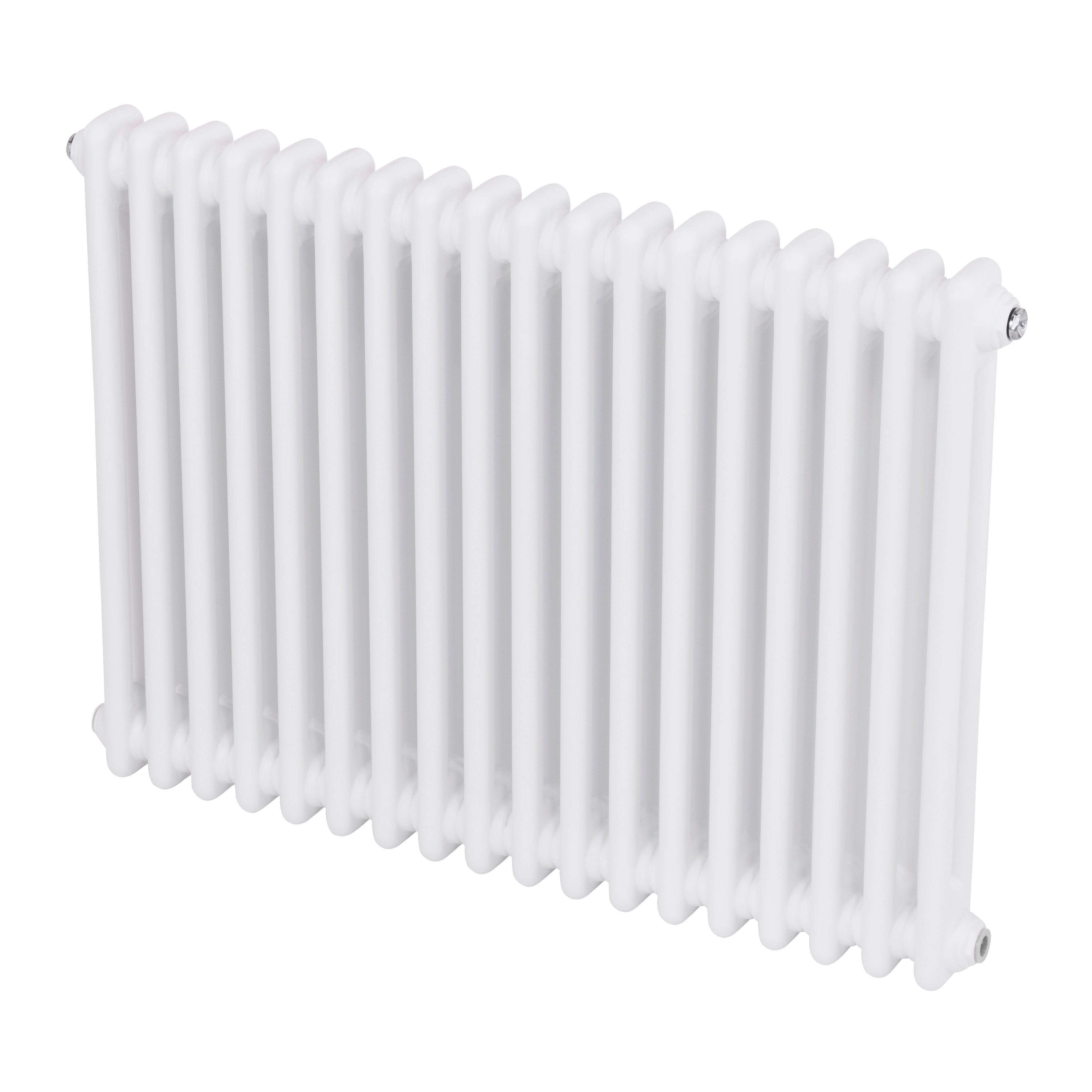 Baridi Horizontal Traditional 2 Column Radiator 600 x 832mm, White - DH368