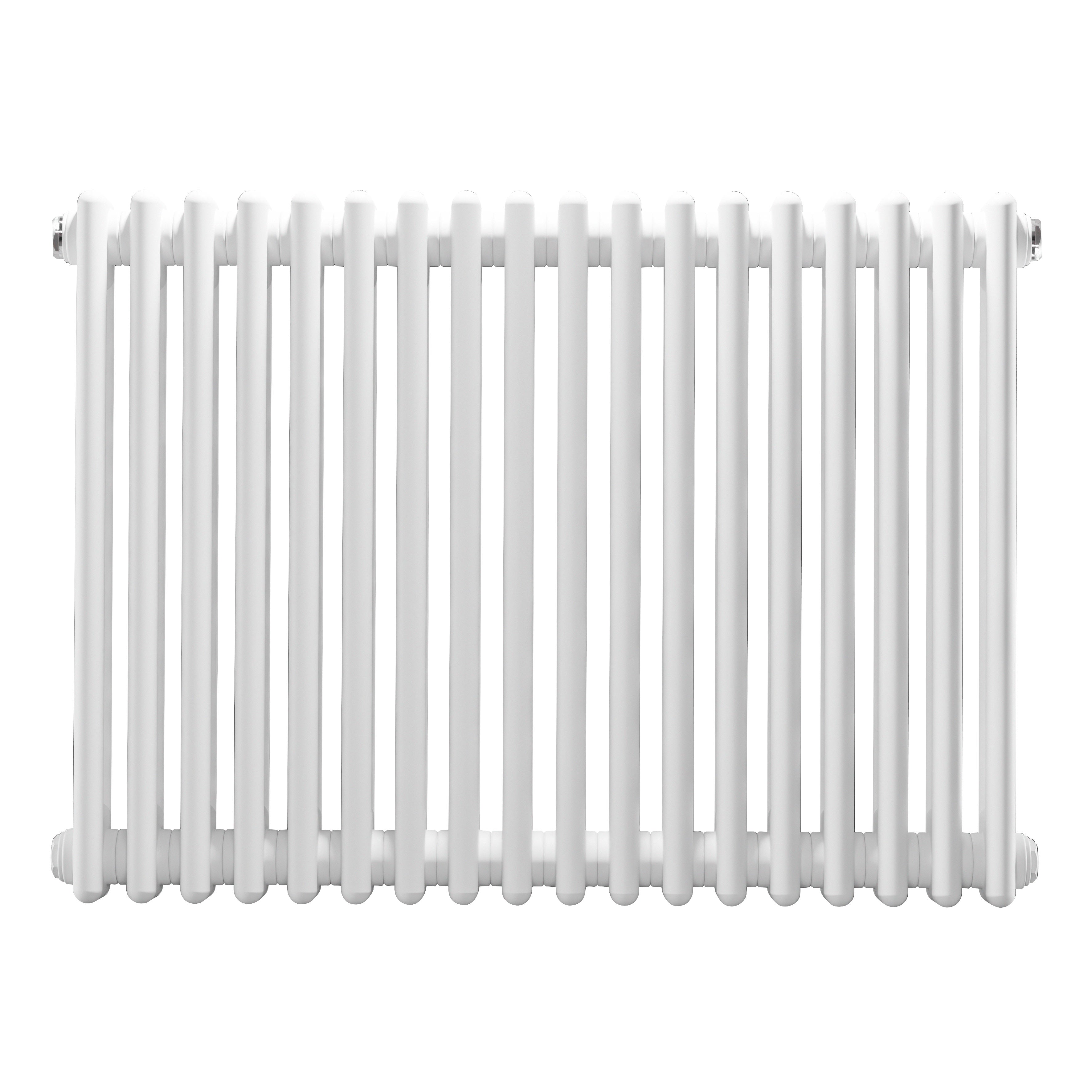 Horizontal Traditional 2 Column Radiator 600 x 832mm, White - DH368