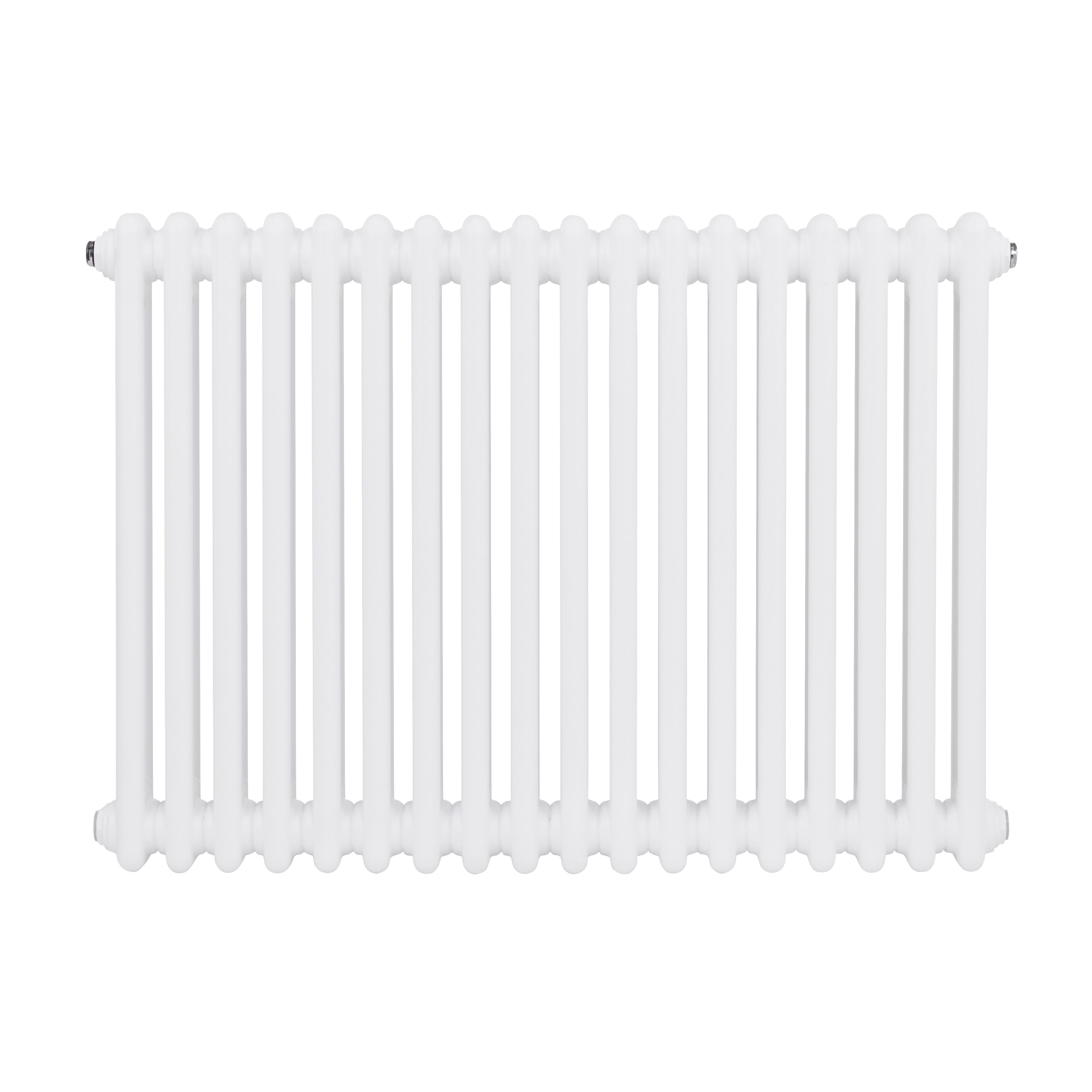 Baridi Horizontal Traditional 2 Column Radiator 600 x 832mm, White - DH368