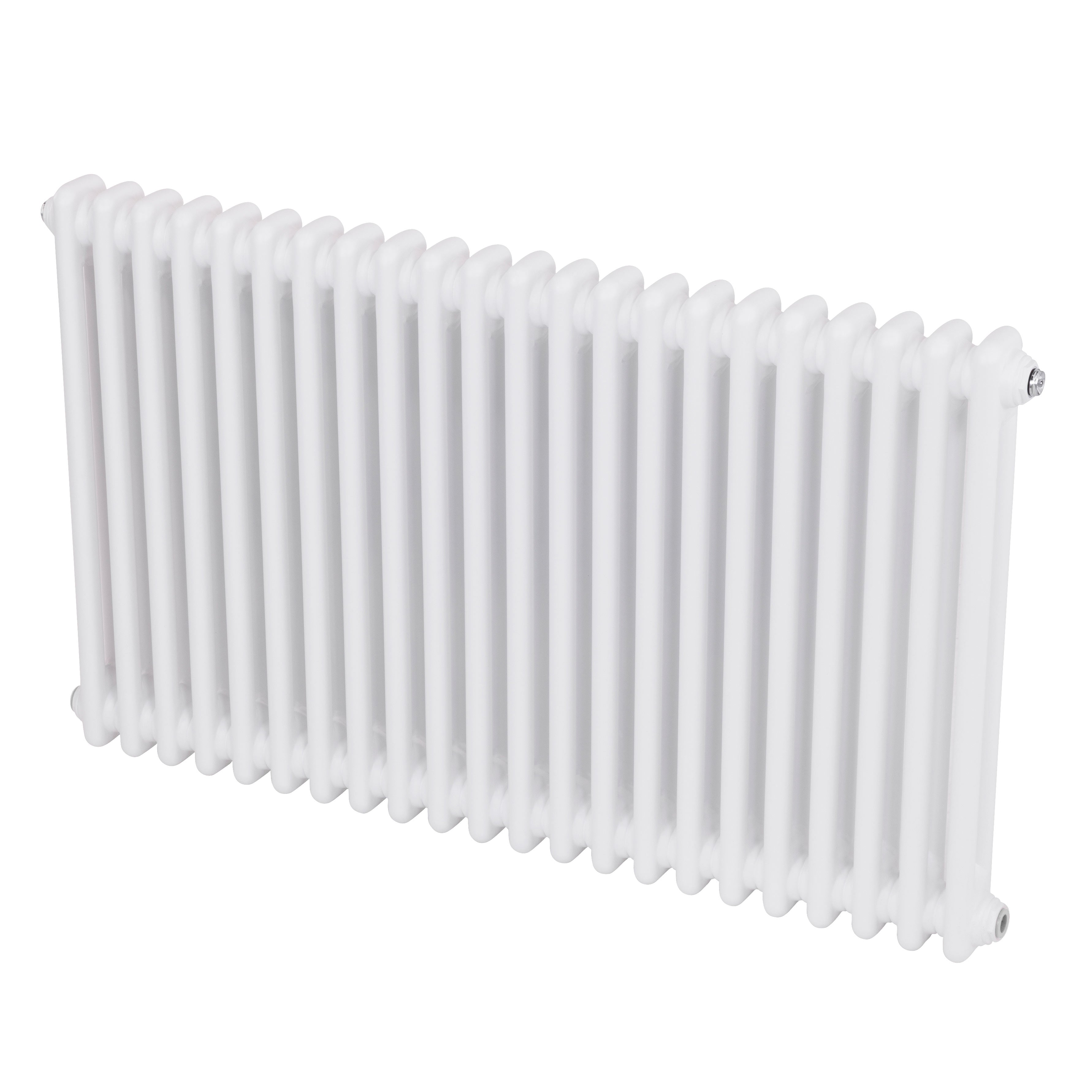Baridi Horizontal Traditional 2 Column Radiator 600 x 1012mm, White - DH369