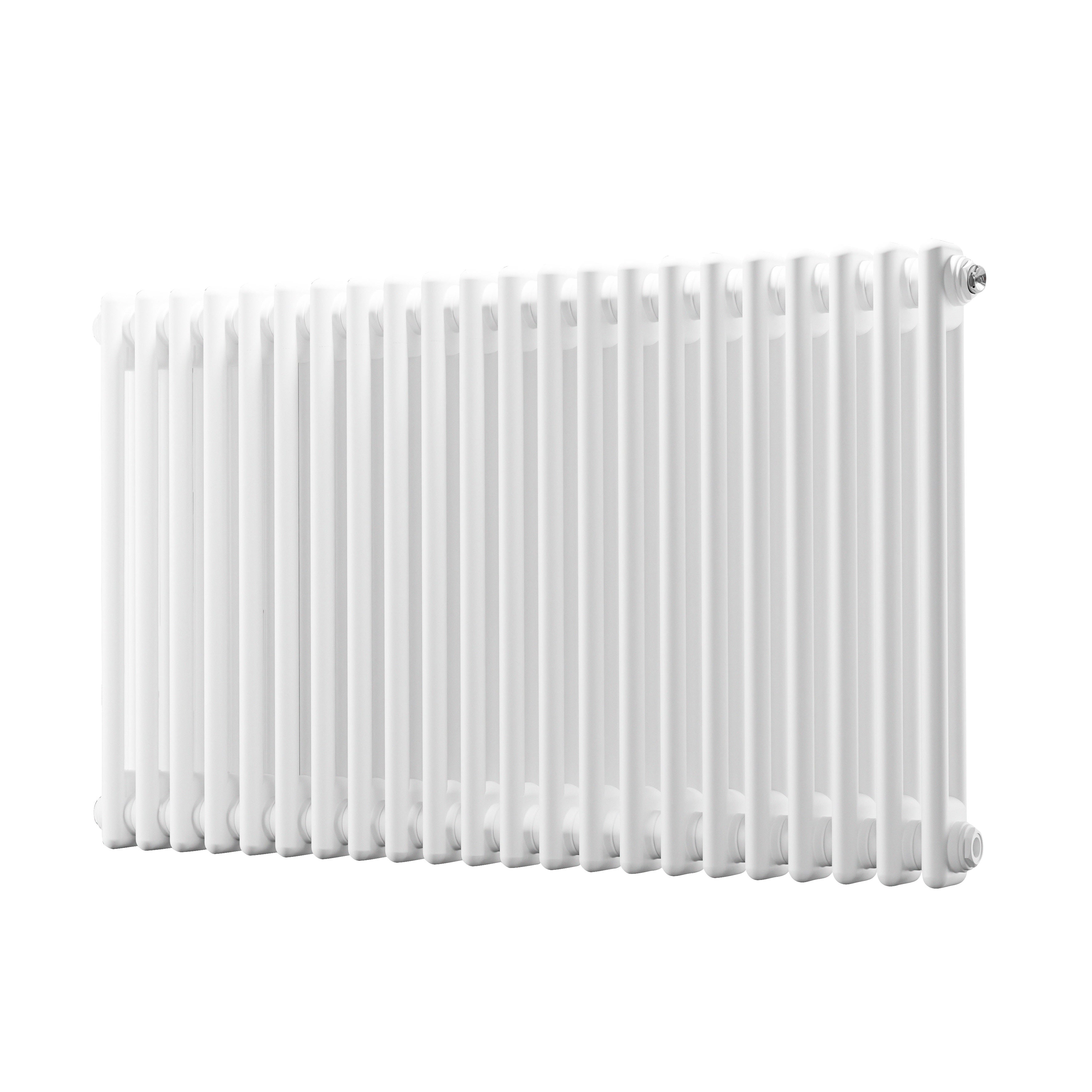 Horizontal Traditional 2 Column Radiator 600 x 1012mm, White - DH369