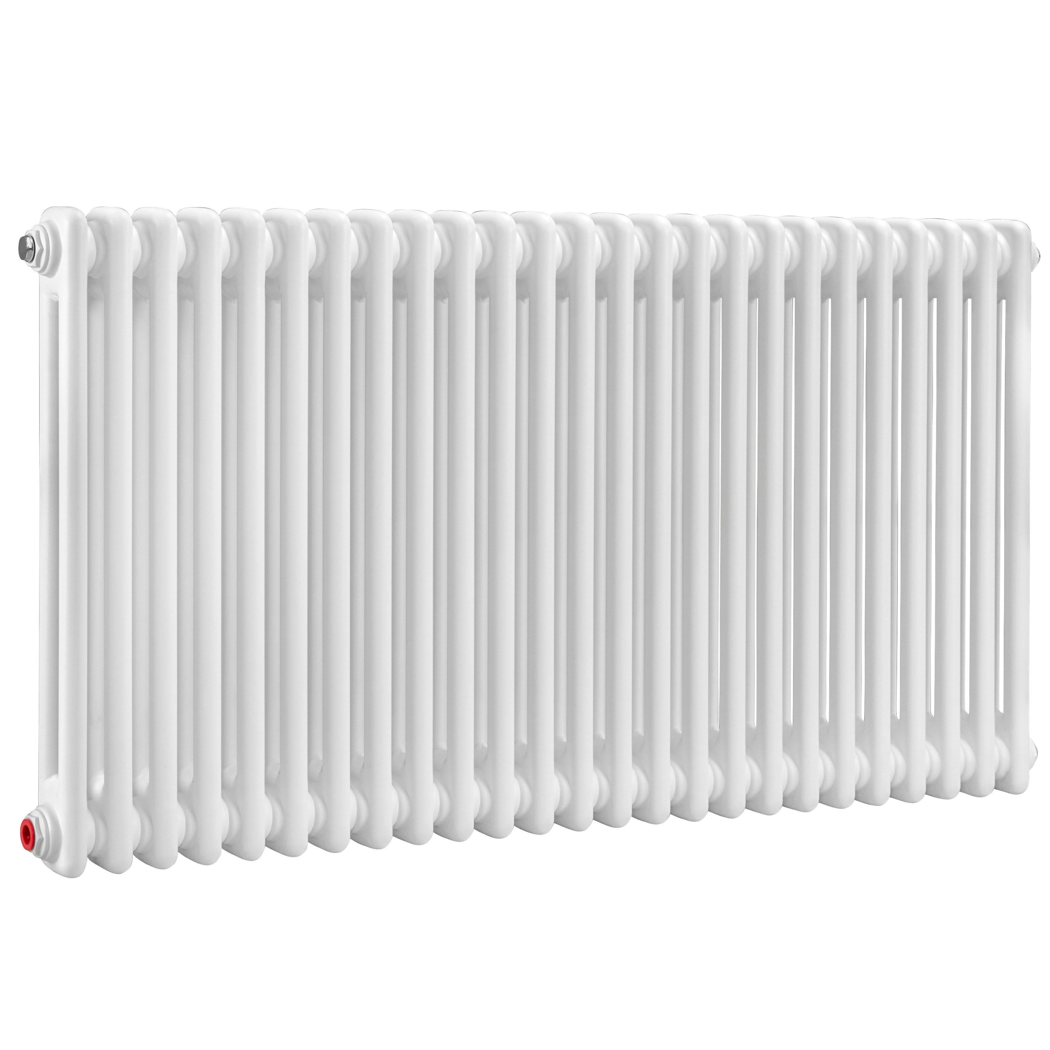 Horizontal Traditional 2 Column Radiator 600 x 1147mm, White - DH370