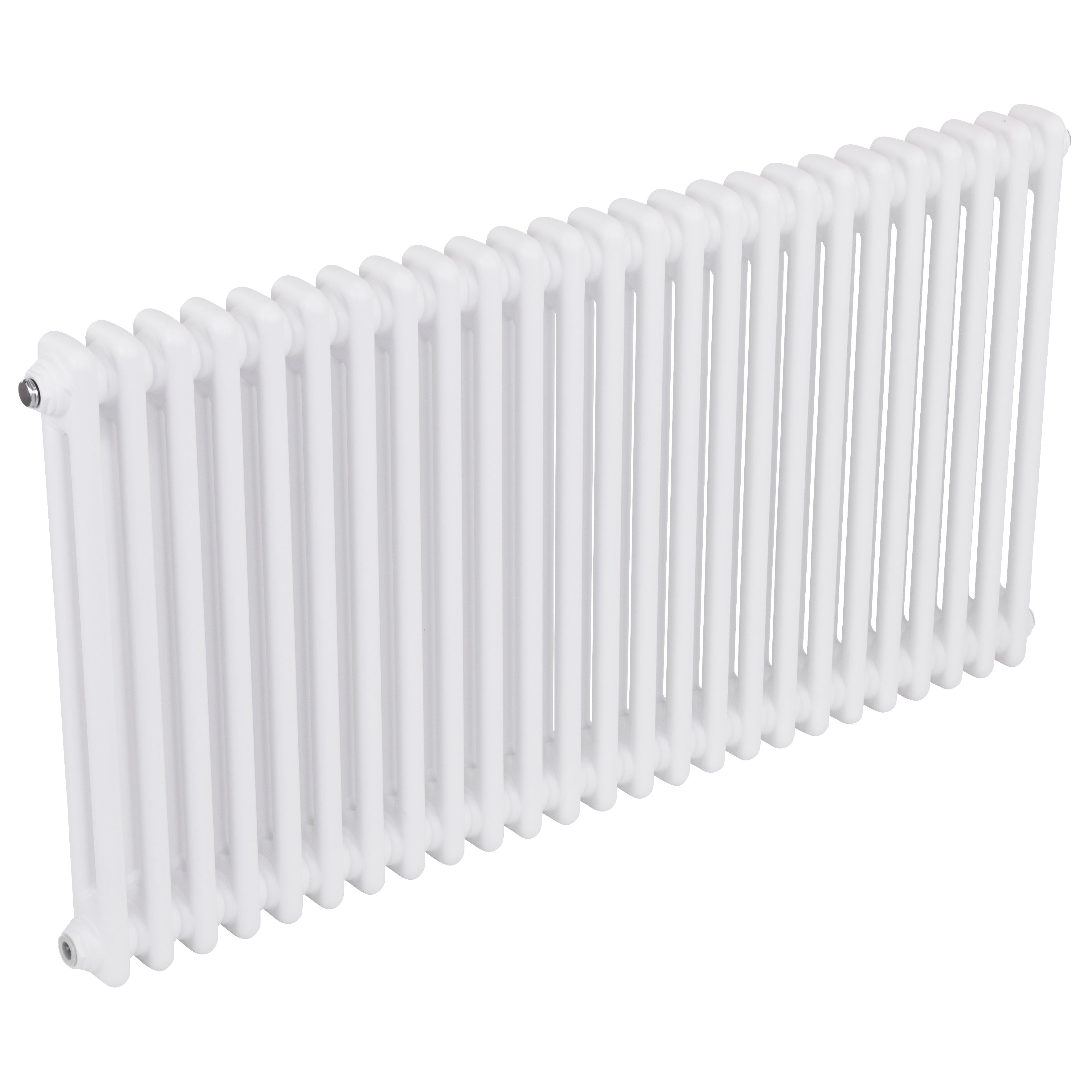 Baridi Horizontal Traditional 2 Column Radiator 600 x 1147mm, White - DH370