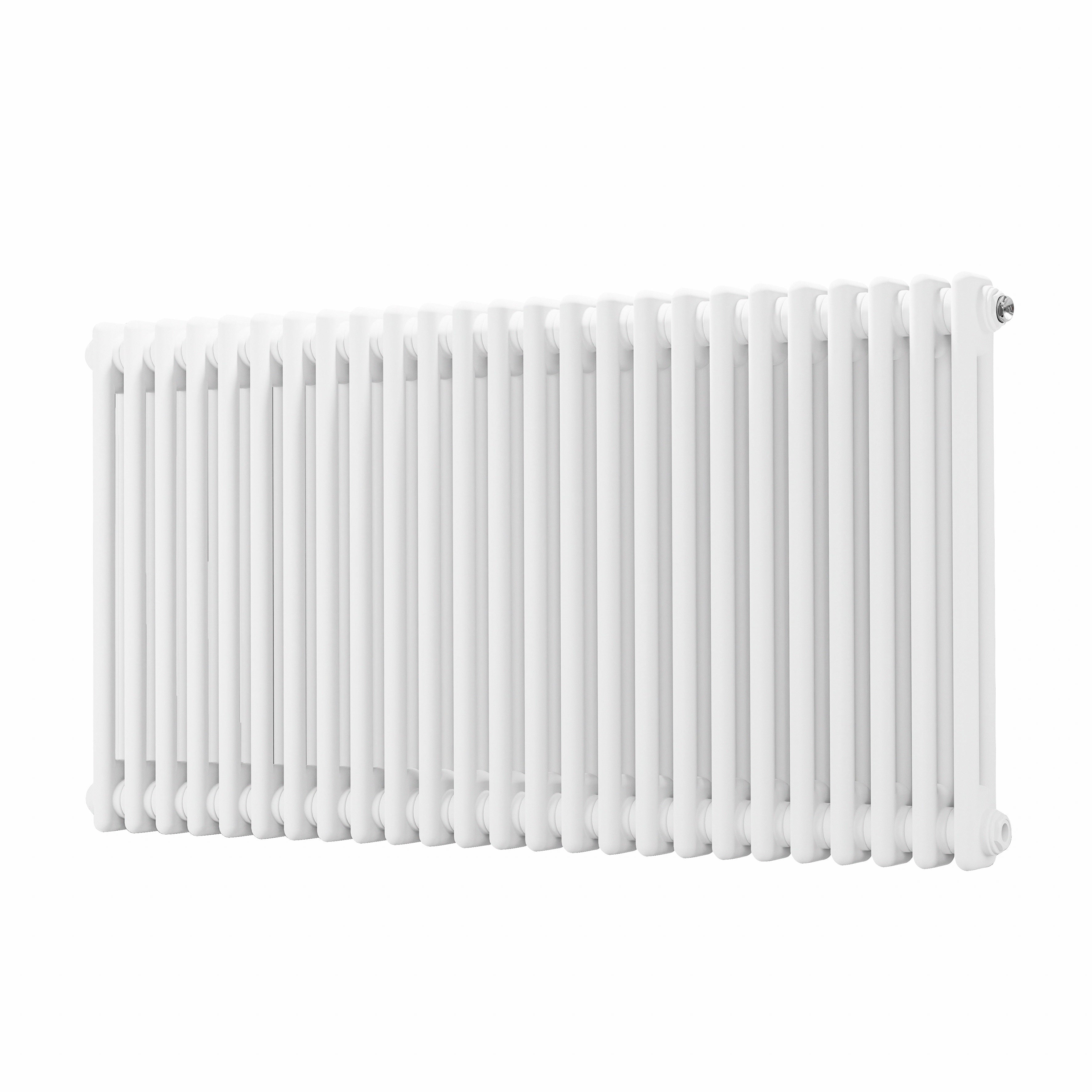 Horizontal Traditional 2 Column Radiator 600 x 1147mm, White - DH370