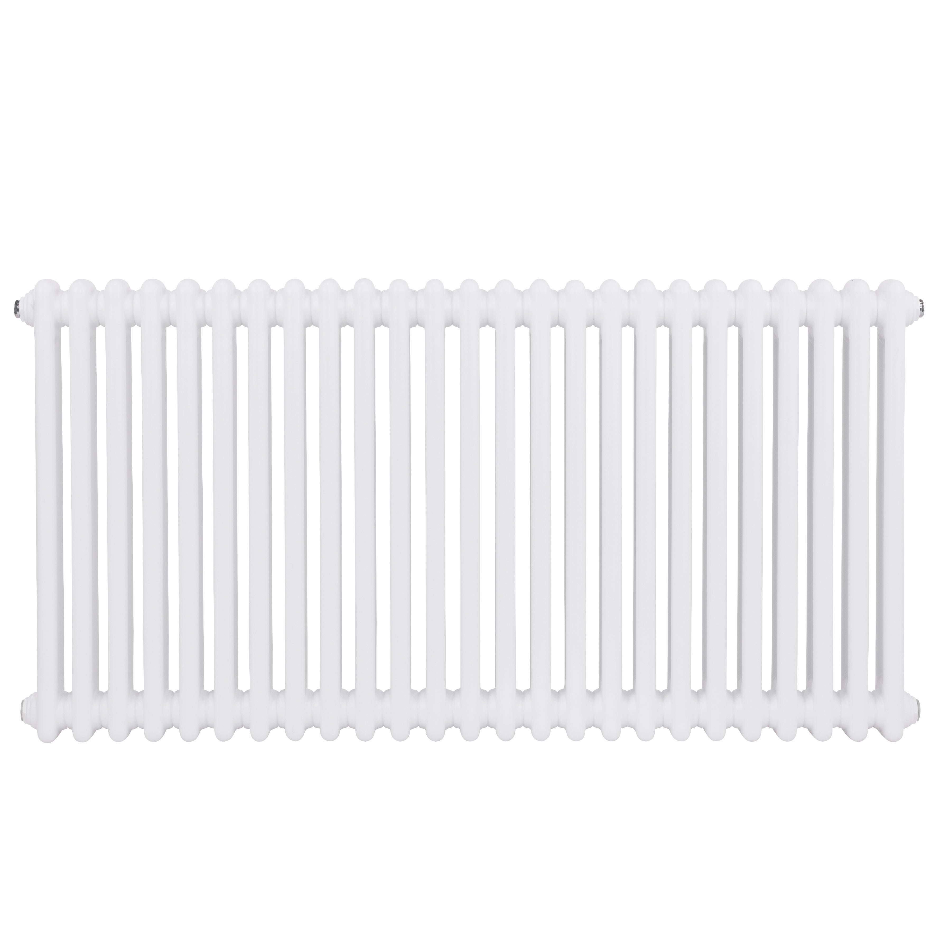 Baridi Horizontal Traditional 2 Column Radiator 600 x 1147mm, White - DH370