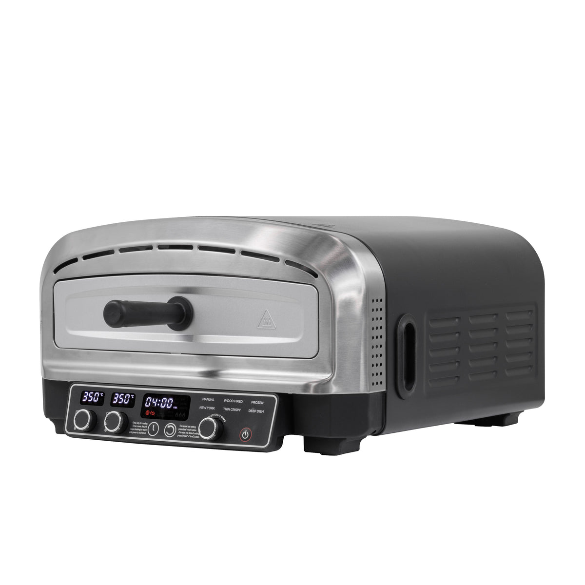 Baridi Electric Pizza Oven 14" with Pizza Peel, Black/Stainless Steel - DH377