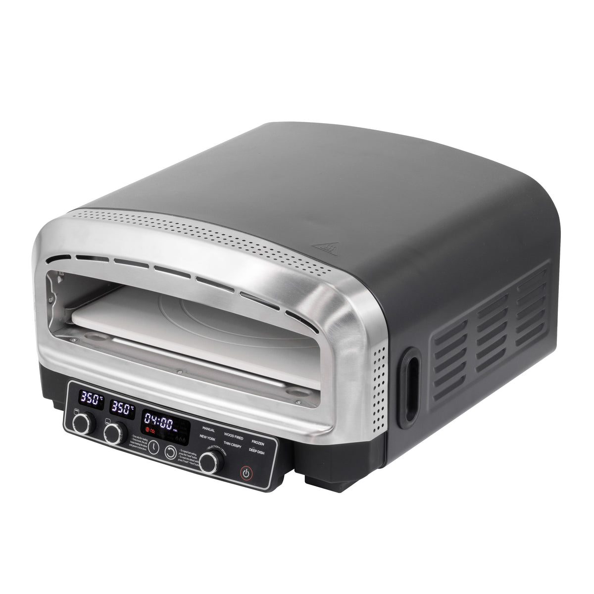 Baridi Electric Pizza Oven 14" with Pizza Peel, Black/Stainless Steel - DH377