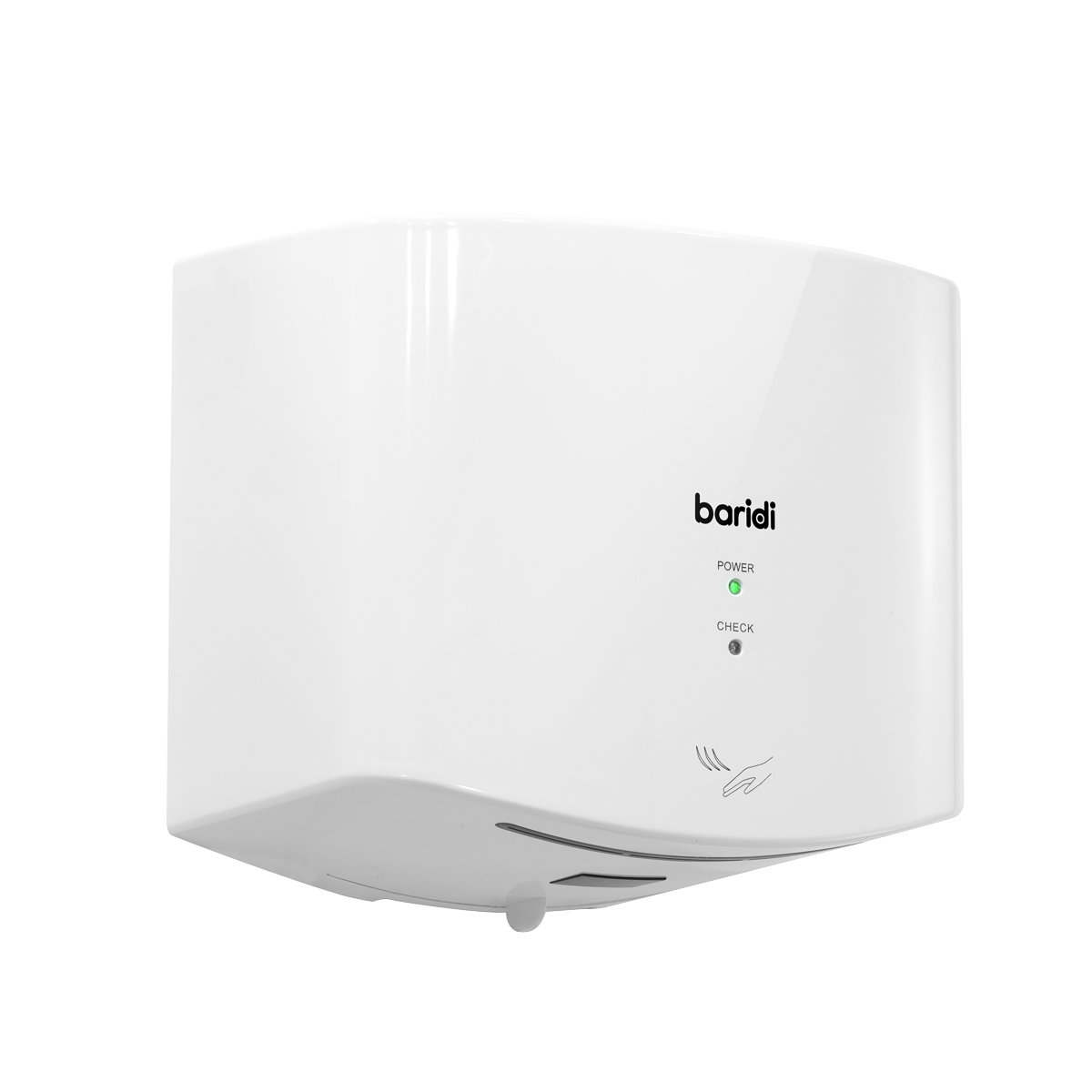 Baridi High Speed Hand Dryer with Auto-Sensor 1400-1650W, White - DH378
