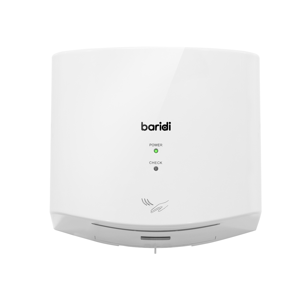 Baridi High Speed Hand Dryer with Auto-Sensor 1400-1650W, White - DH378