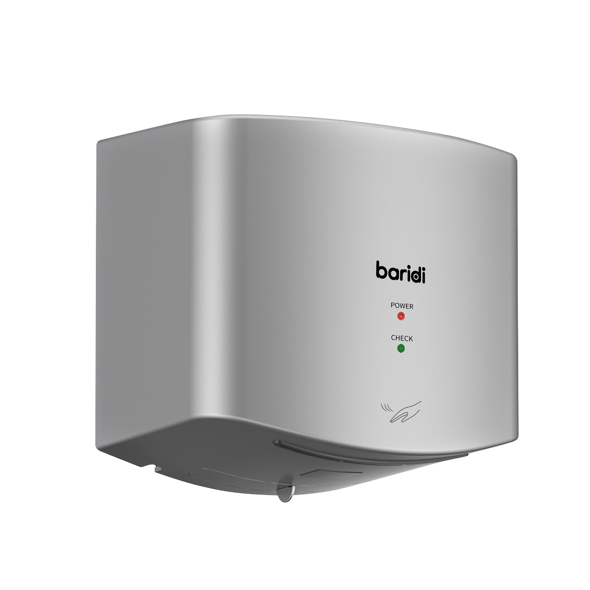 Baridi High Speed Hand Dryer with Auto-Sensor 1400-1650W, Silver - DH379