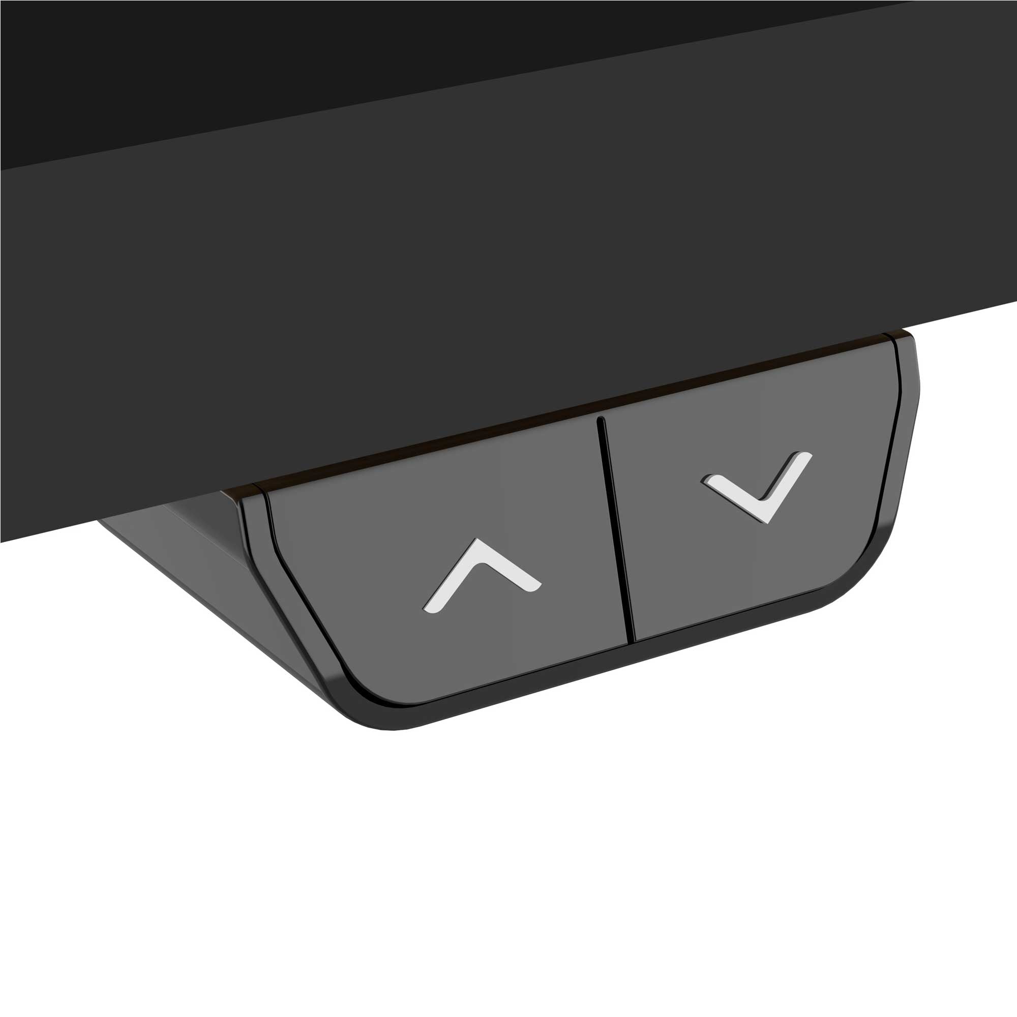 Black Electric Height Adjustable Standing Desk, Quiet, Home Office, 1400x700mm - DH38