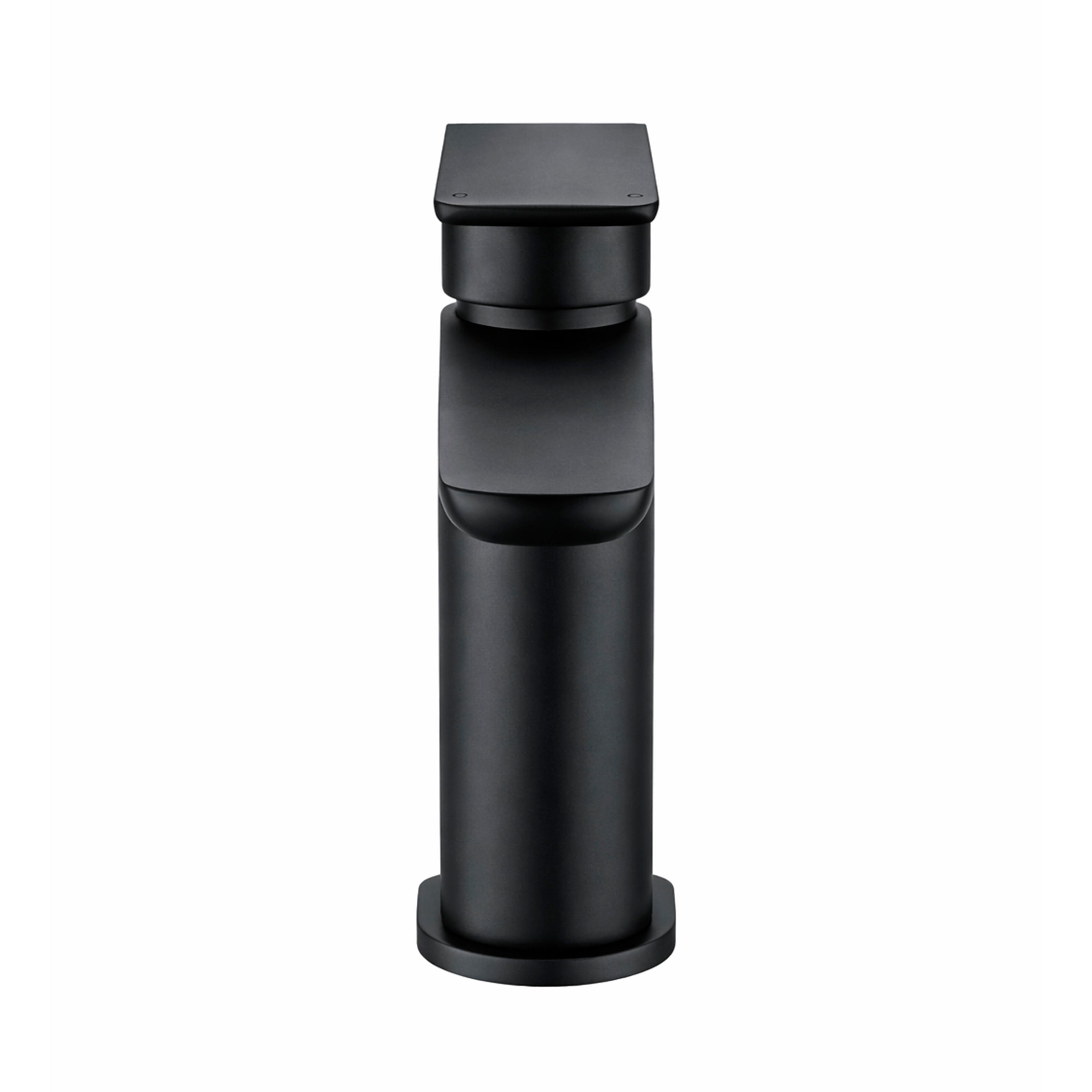Baridi Basin Mixer Tap with Clicker Waste, Matt Black - DH393