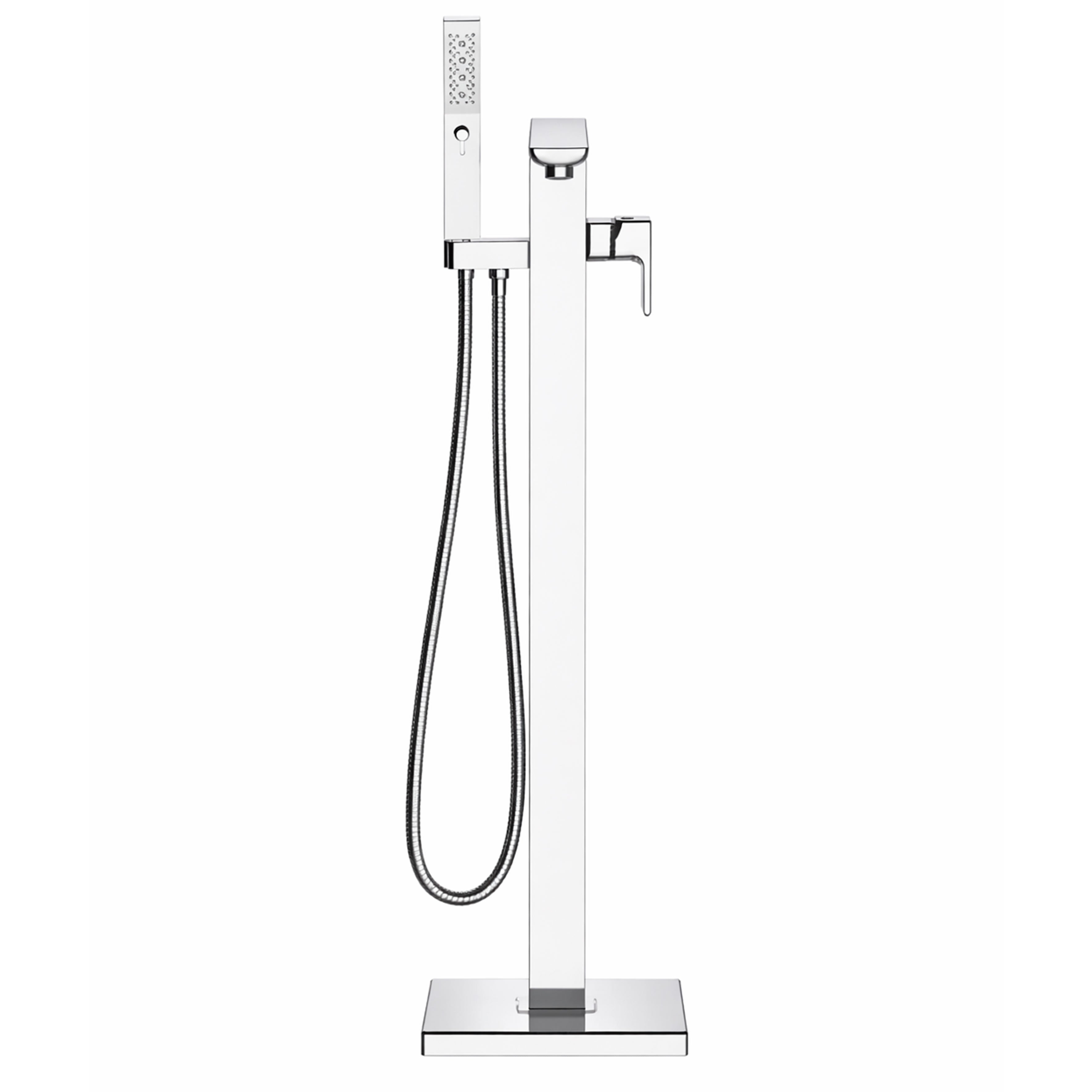 Baridi Freestanding Bath Mixer Tap with Shower, Chrome - DH400