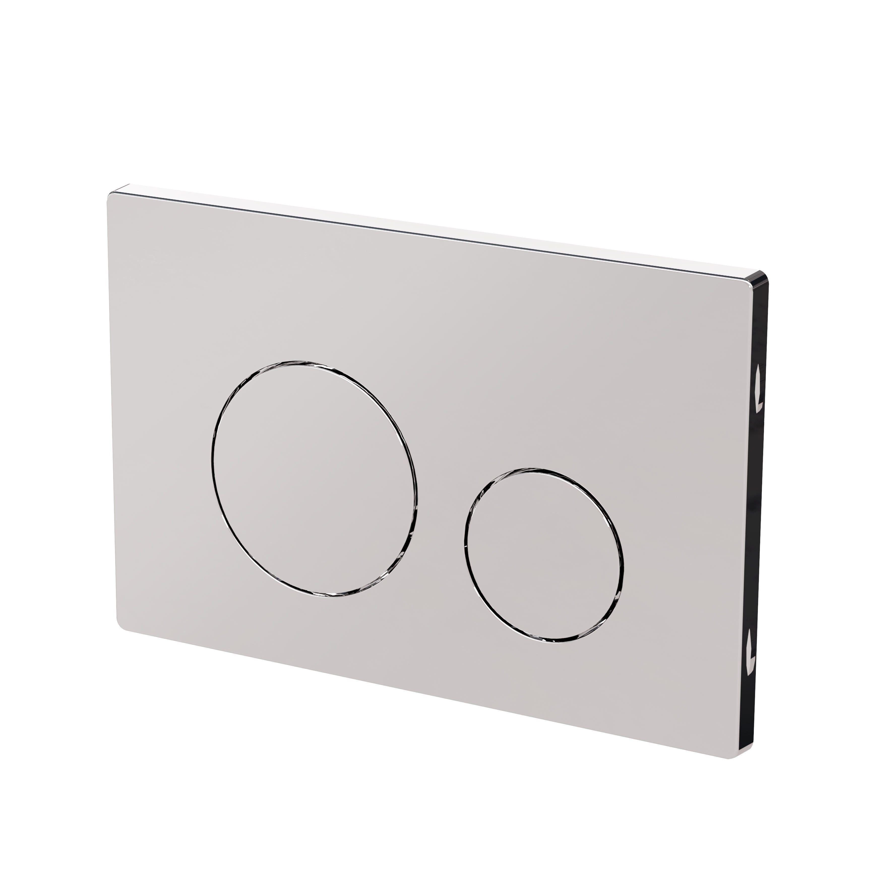Baridi Chrome Toilet Flush Plate with Dual Flush - DH408