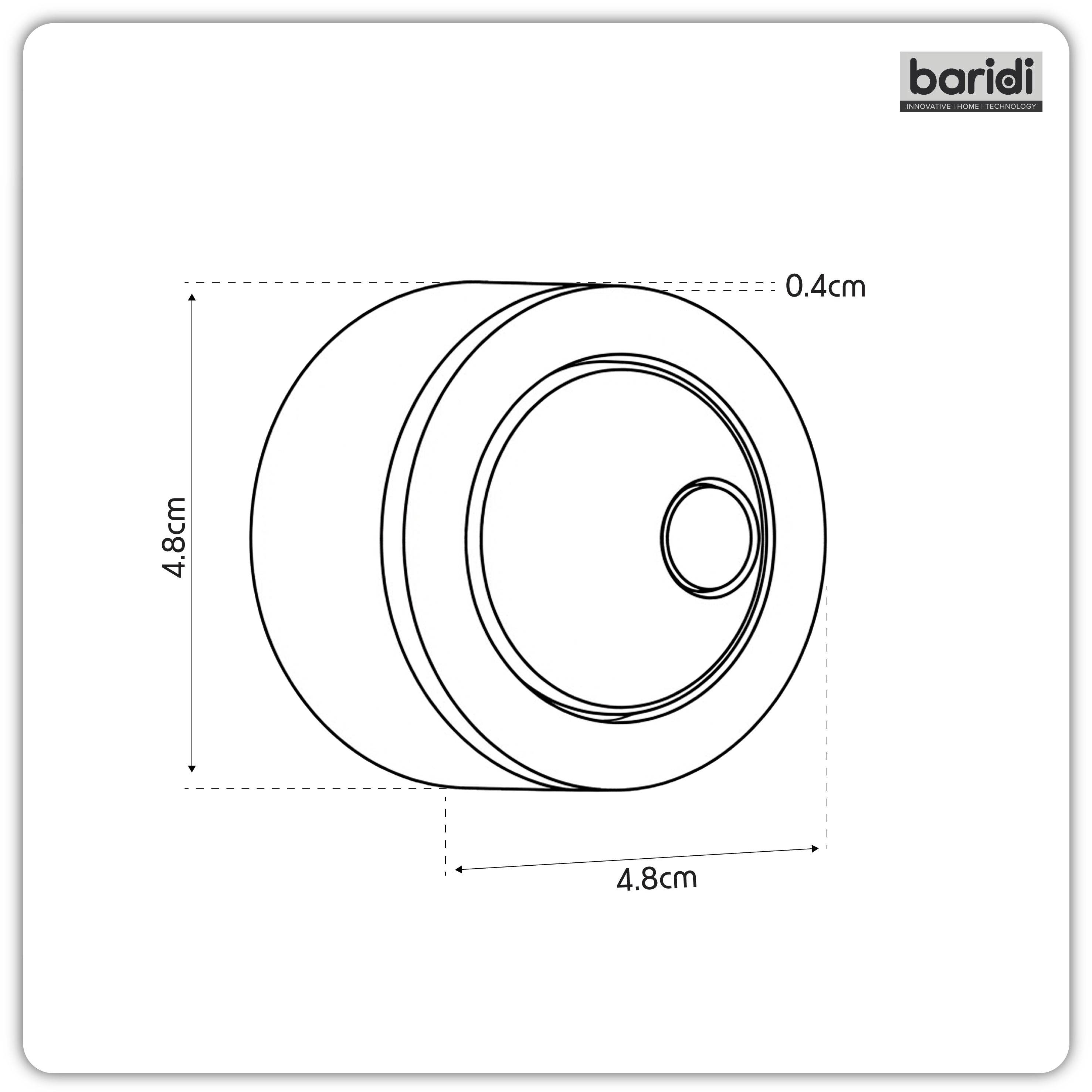 Baridi Brushed Brass Flush Button for Cabinet-Style Cistern - DH411