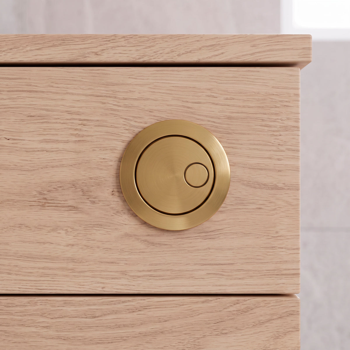 Baridi Brushed Brass Flush Button for Cabinet-Style Cistern - DH411