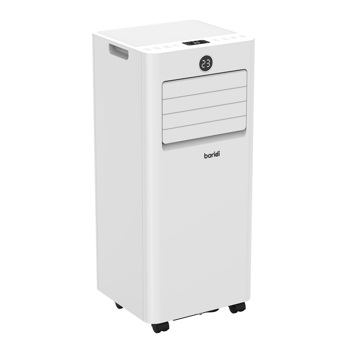 Baridi 5-in-1 Portable Air Conditioner with Window Sealing Kit 7,000Btu/hr, TUYA App & Wi-Fi Control, White - DH413