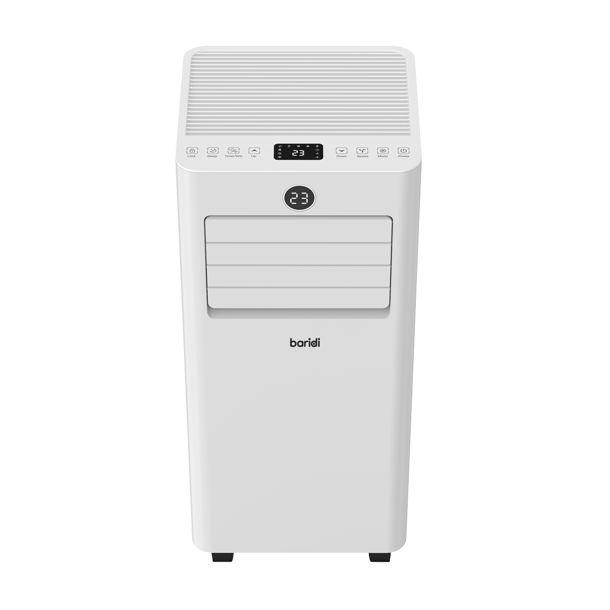 Baridi 5-in-1 Portable Air Conditioner with Window Sealing Kit 7,000Btu/hr, TUYA App & Wi-Fi Control, White - DH413