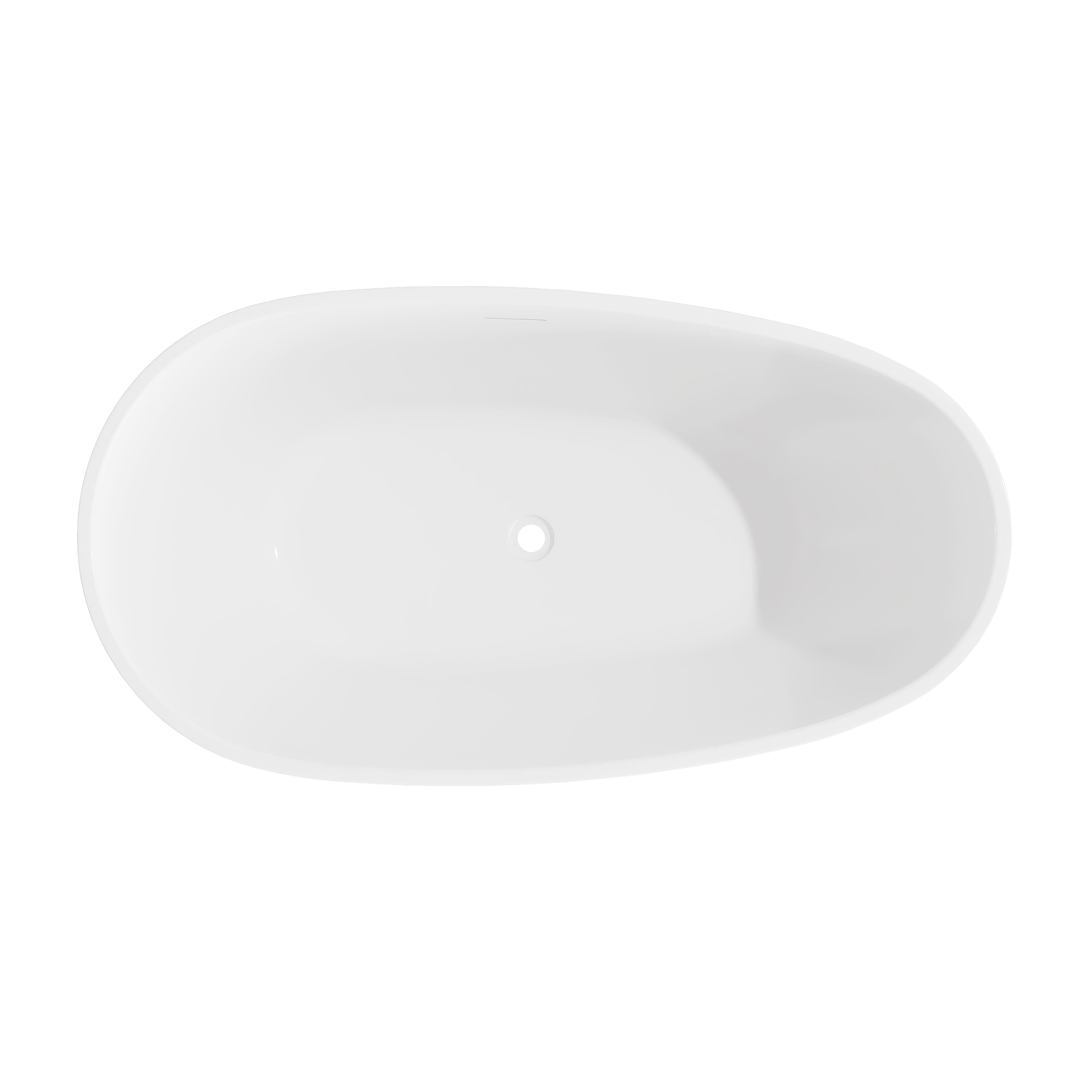 Baridi Double-Ended Slim Rim Bath with Overflow System 140cm, Gloss White - DH415