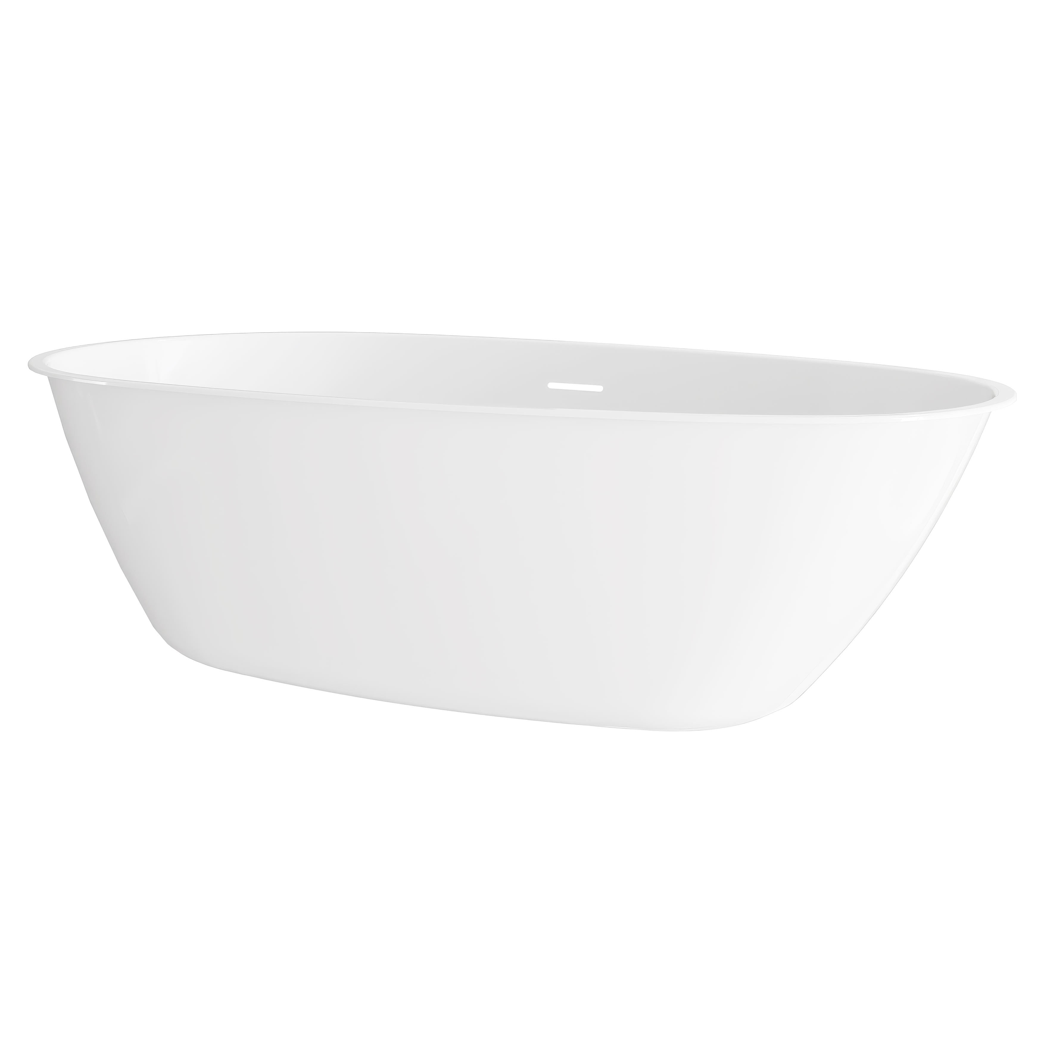 Baridi Double-Ended Slim Rim Bath with Overflow System 150cm, Gloss White - DH416