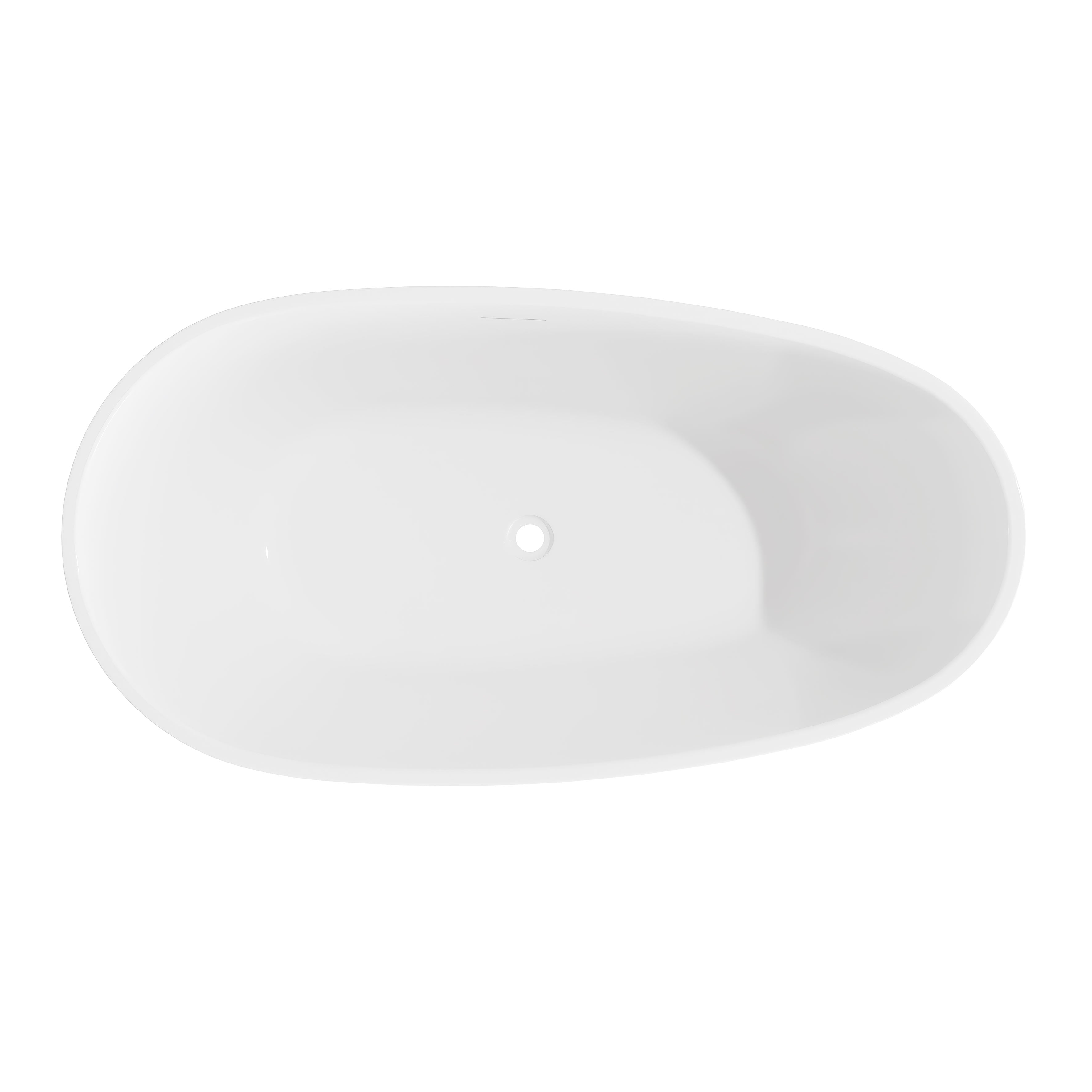 Baridi Double-Ended Slim Rim Bath with Overflow System 150cm, Gloss White - DH416