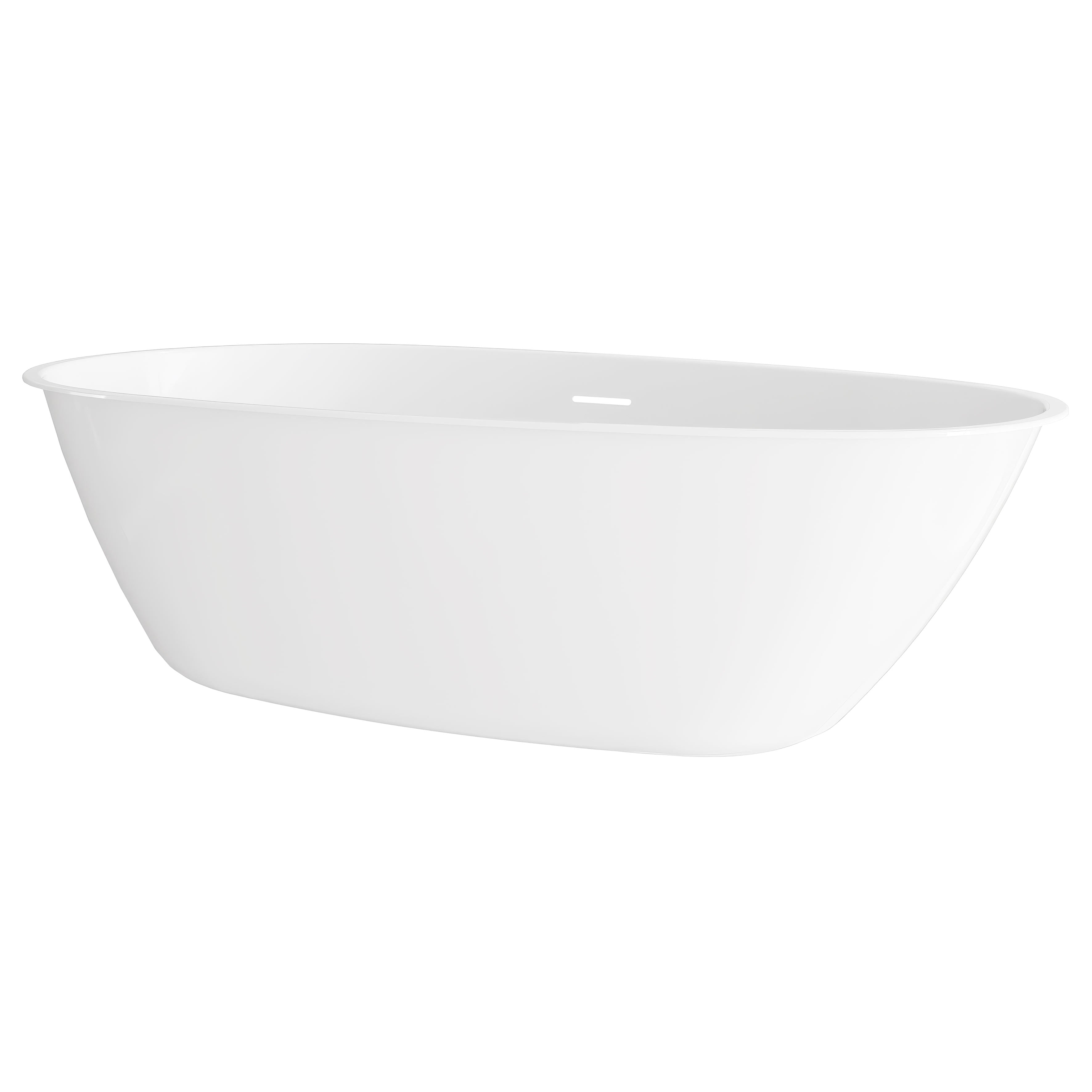 Baridi Double-Ended Slim Rim Bath with Overflow System 160cm, Gloss White - DH417