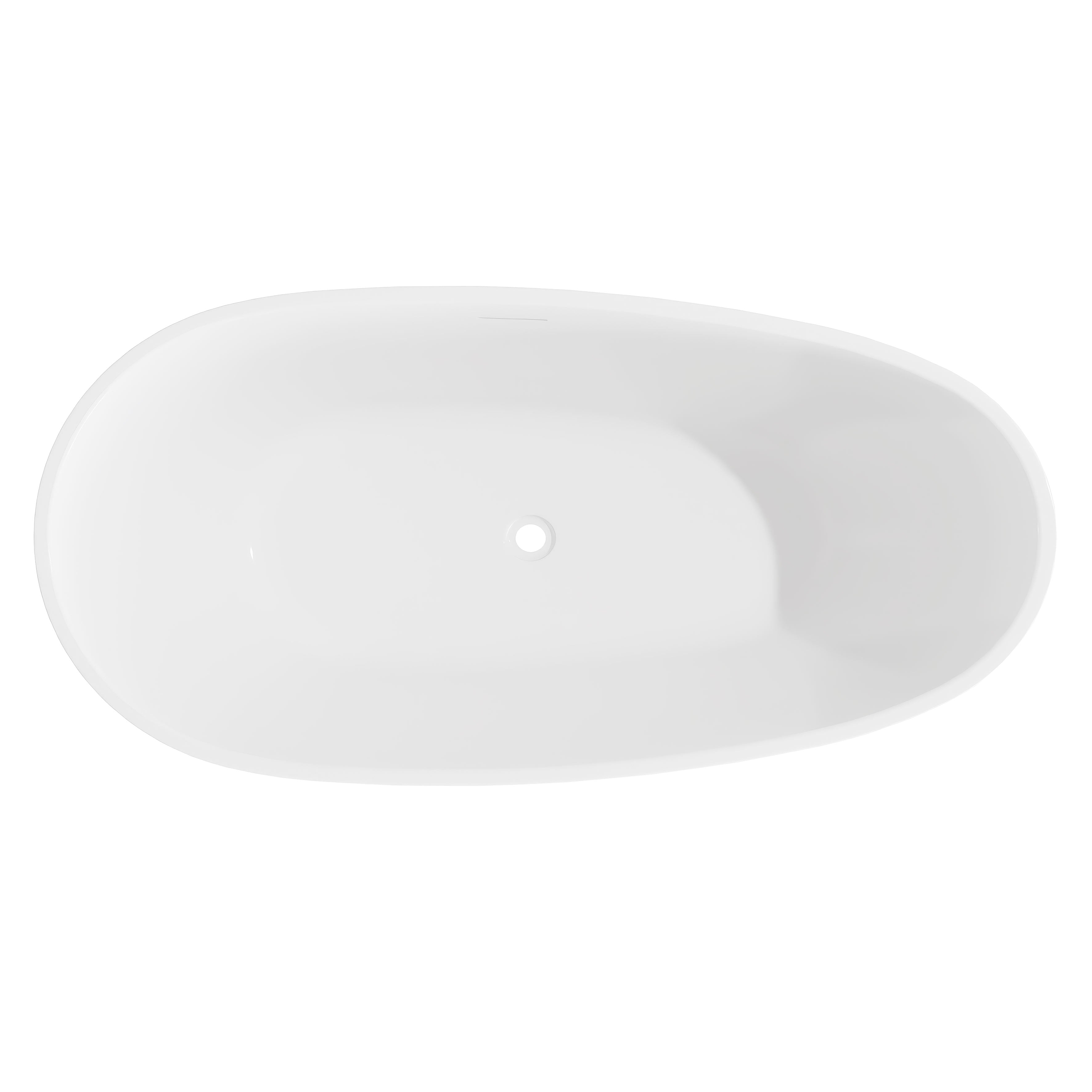 Baridi Double-Ended Slim Rim Bath with Overflow System 170cm, Gloss White - DH418