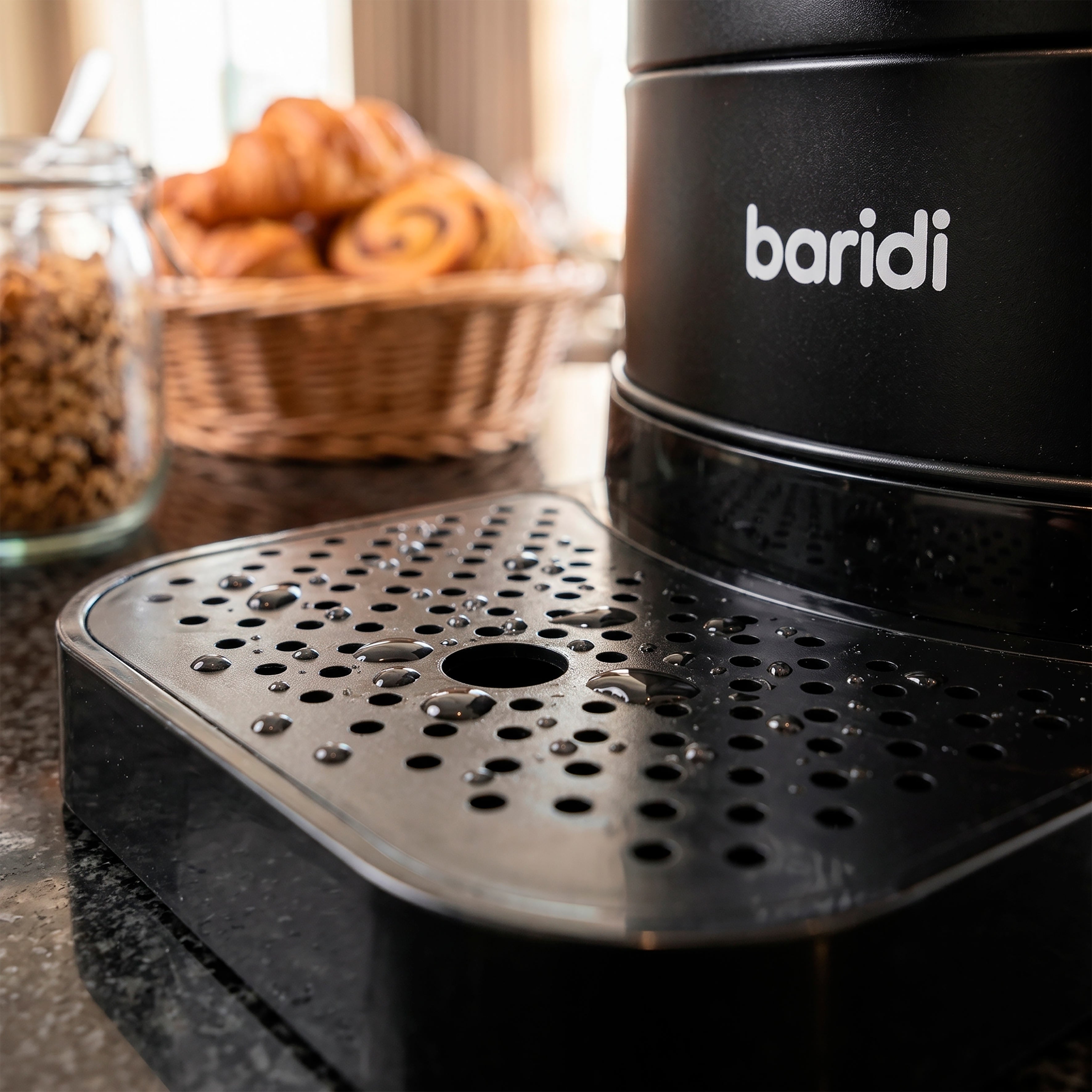 Baridi 20L Hot Water Boiler/Tea Urn with Drip Tray, Keep Warm Function and Water Gauge, Black - DH431