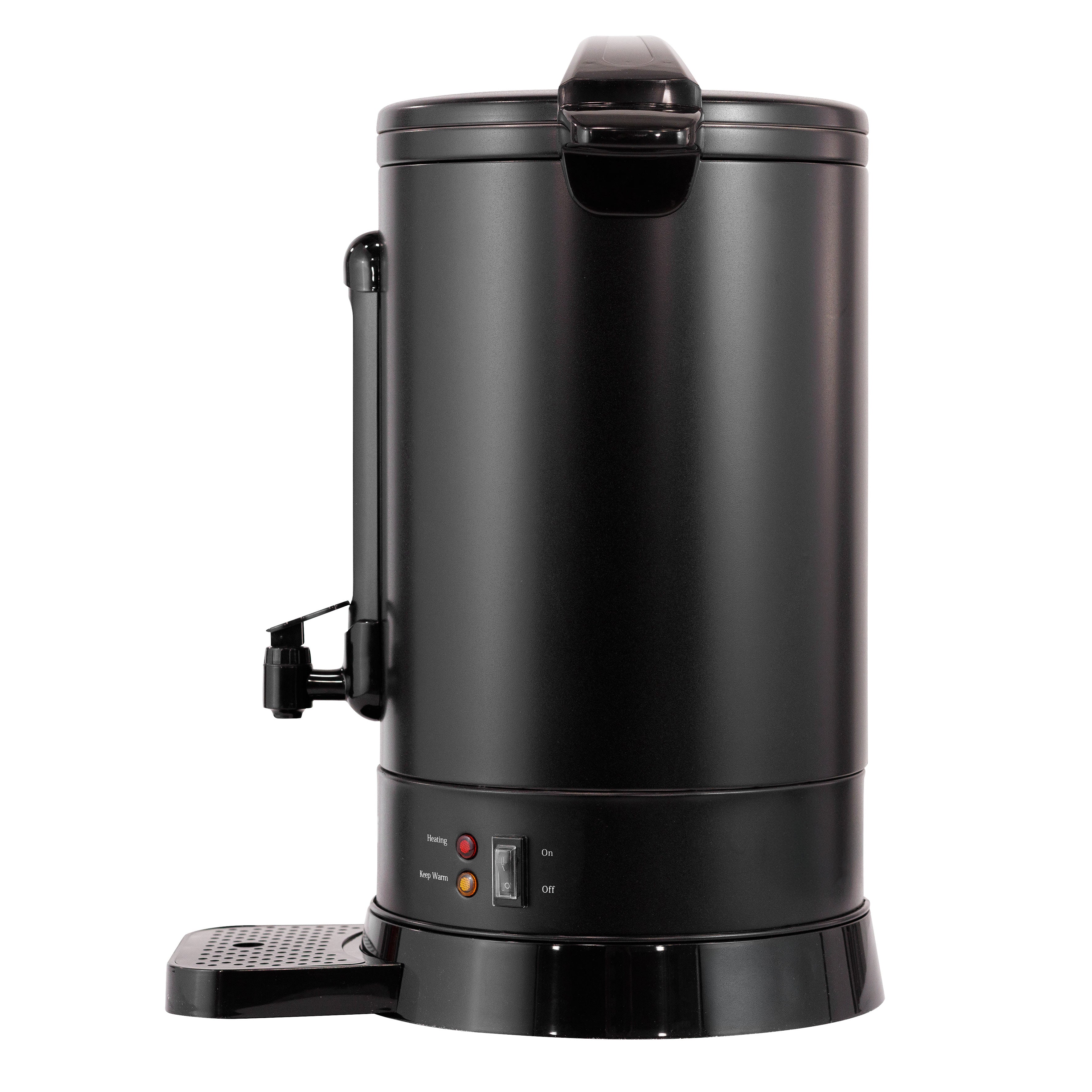 Baridi 20L Hot Water Boiler/Tea Urn with Drip Tray, Keep Warm Function and Water Gauge, Black - DH431