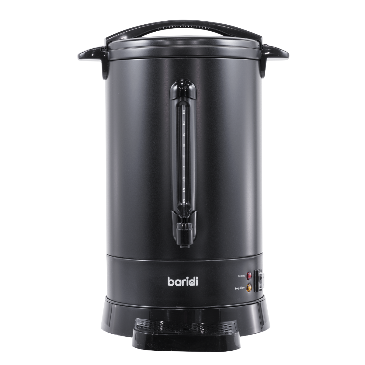 Baridi 20L Hot Water Boiler/Tea Urn with Drip Tray, Keep Warm Function and Water Gauge, Black - DH431