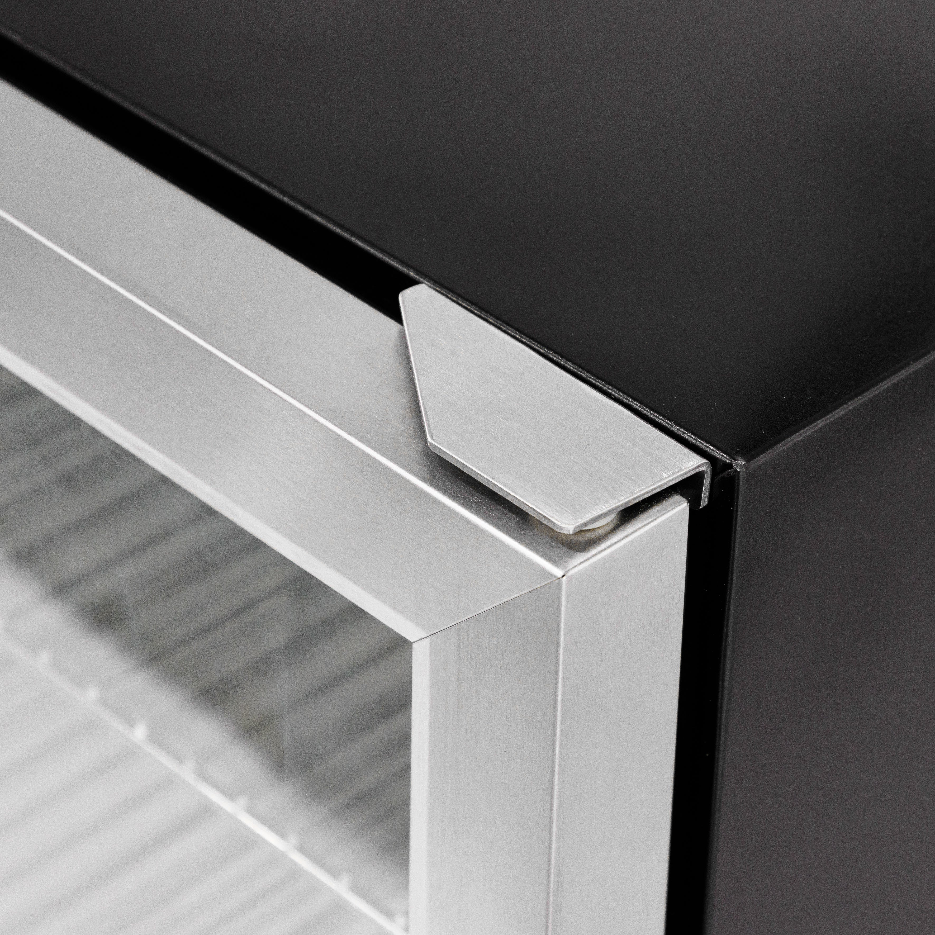Baridi Outdoor Drinks/Beverage/Bar Fridge, with Triple Glazed Door & Security Lock 150L, Stainless Steel - DH439