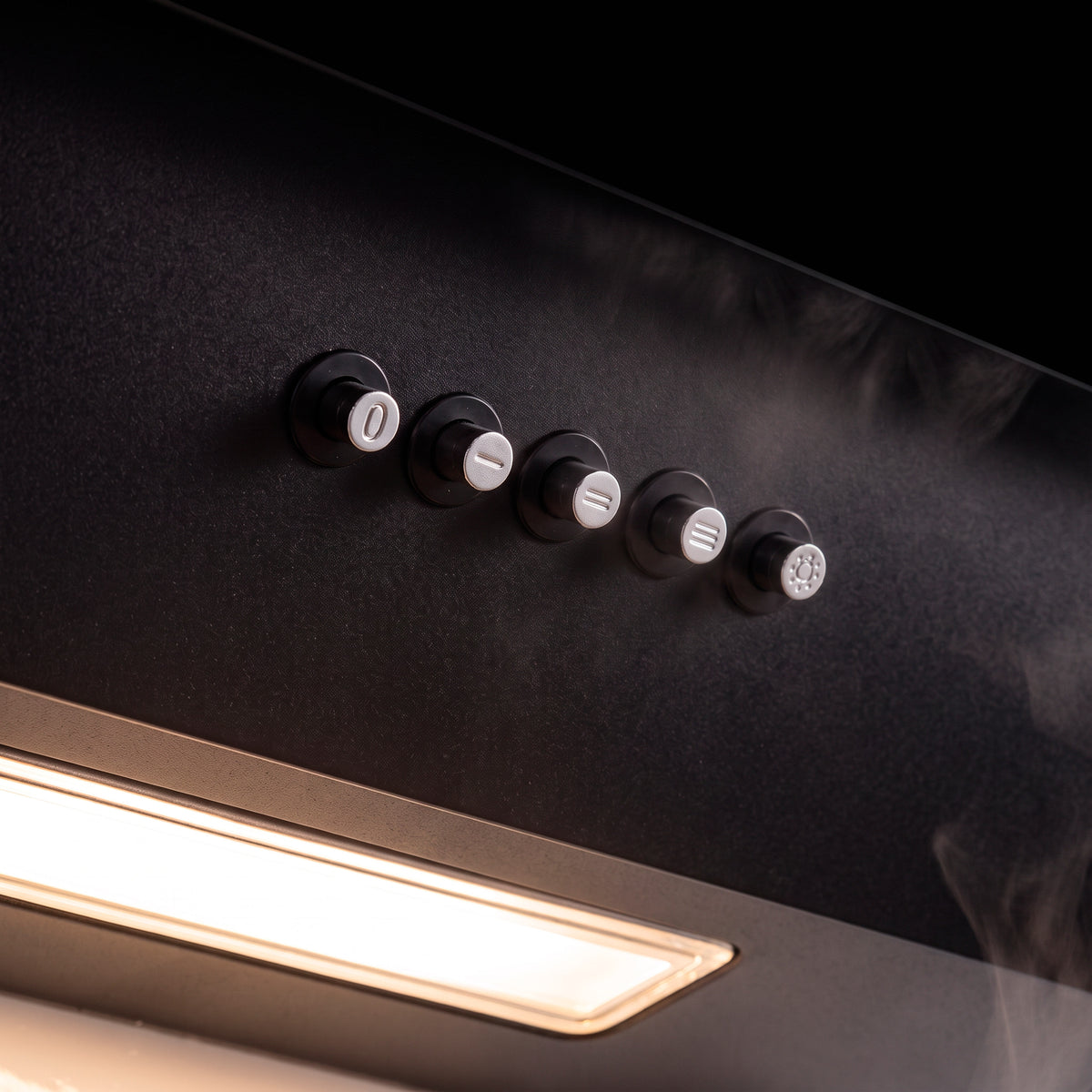 Baridi 60cm Angled Chimney Cooker Hood with Carbon Filters, LED Lamp, Energy Class B, Matt Black - DH452