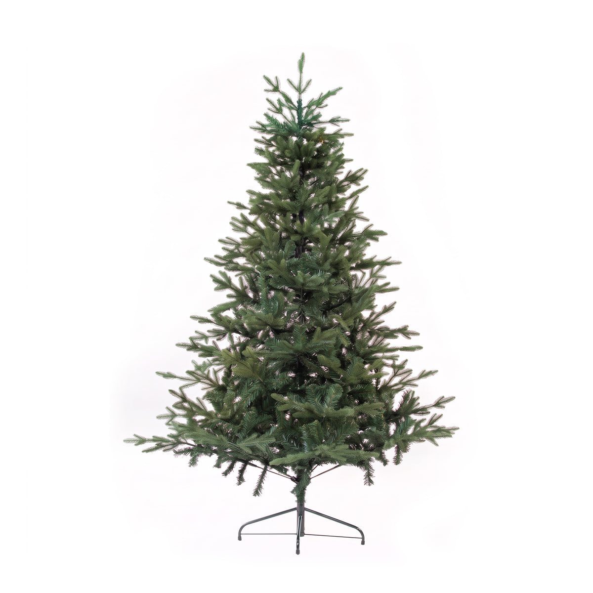 Artificial Hinged Christmas Tree, 6ft/180cm with 1200+ PE Tips & PVC Interior - DH45