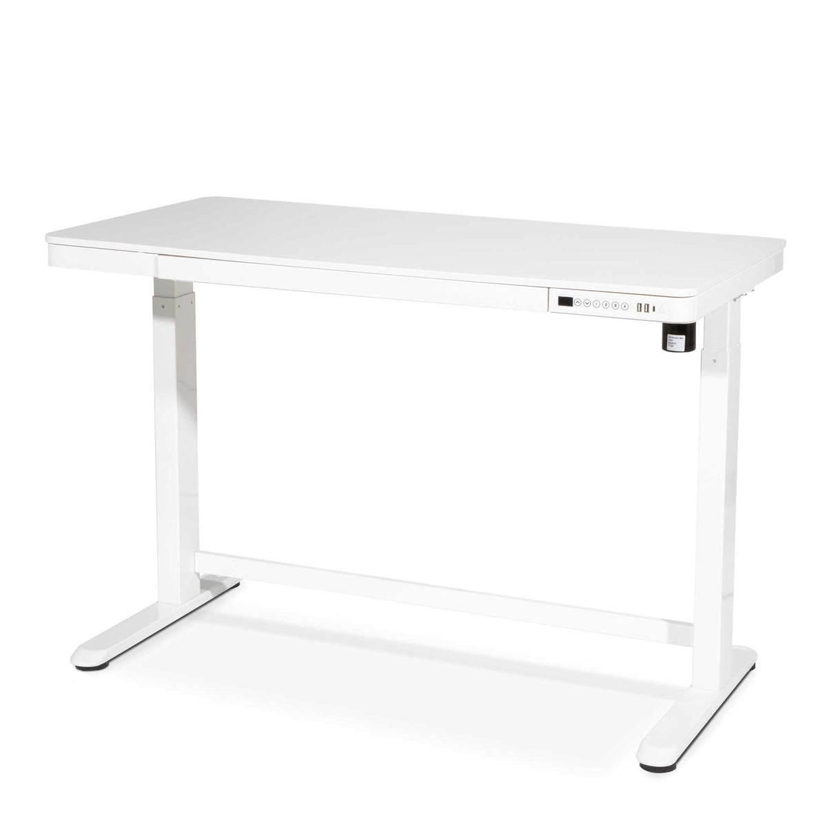 Height Adjustable Sit Stand Desk with USB Electric Standing White 1200 x 600mm DH54