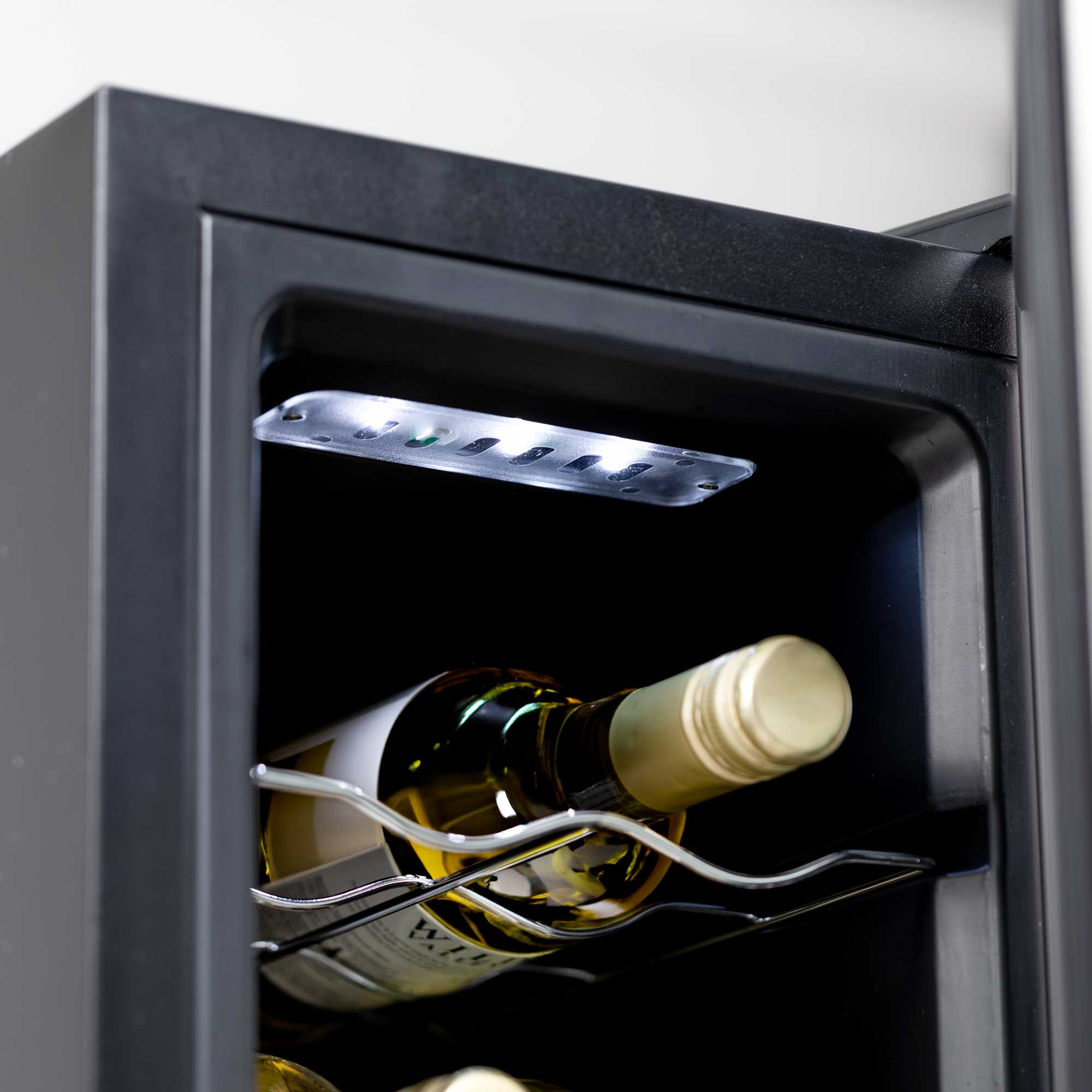 Baridi 12 Bottle Wine Cooler with Digital Touch Screen Controls & LED