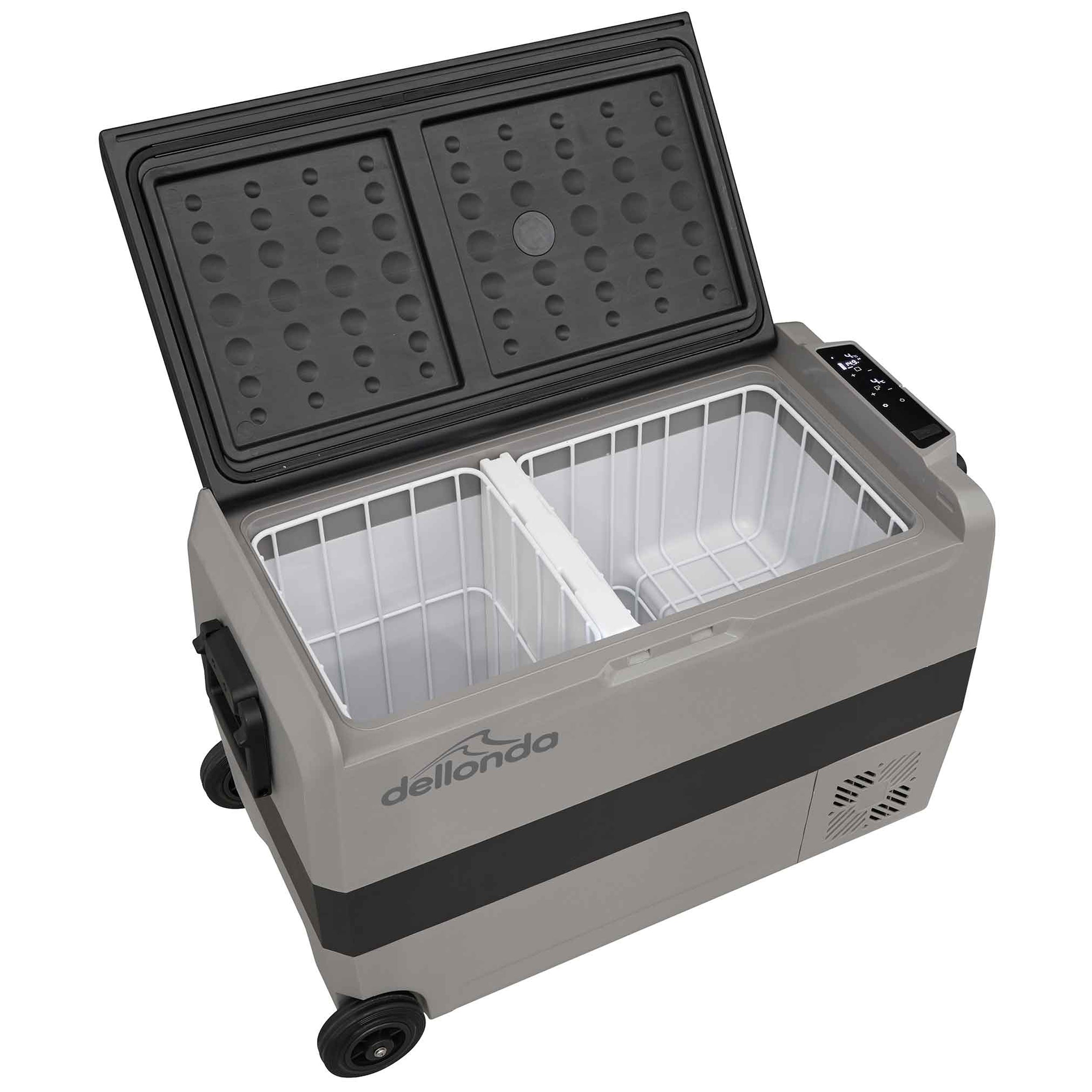 50L Portable Car Fridge, Freezer, 12/24/230V Dual Zone Compressor - DL