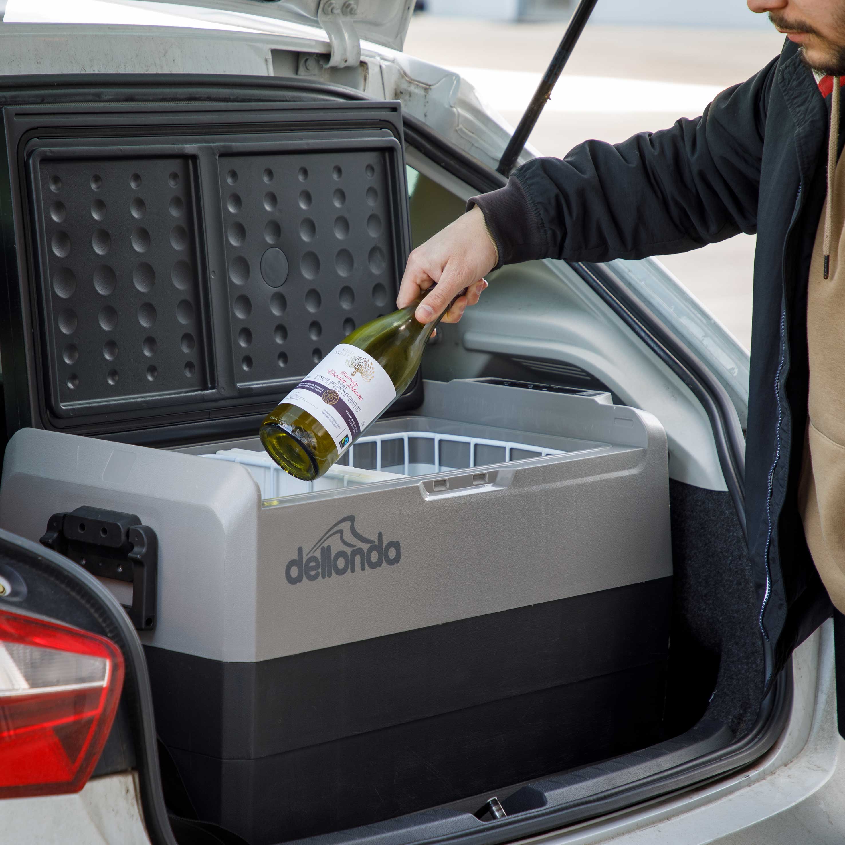 50L Portable Car Fridge, Freezer, 12/24/230V Dual Zone Compressor - DL132