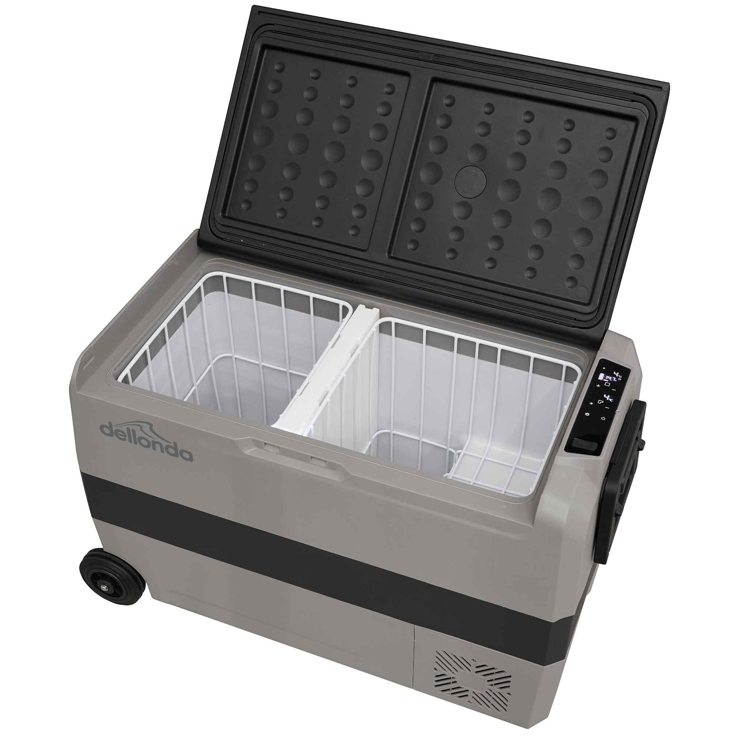 50L Portable Car Fridge, Freezer, 12/24/230V Dual Zone Compressor - DL