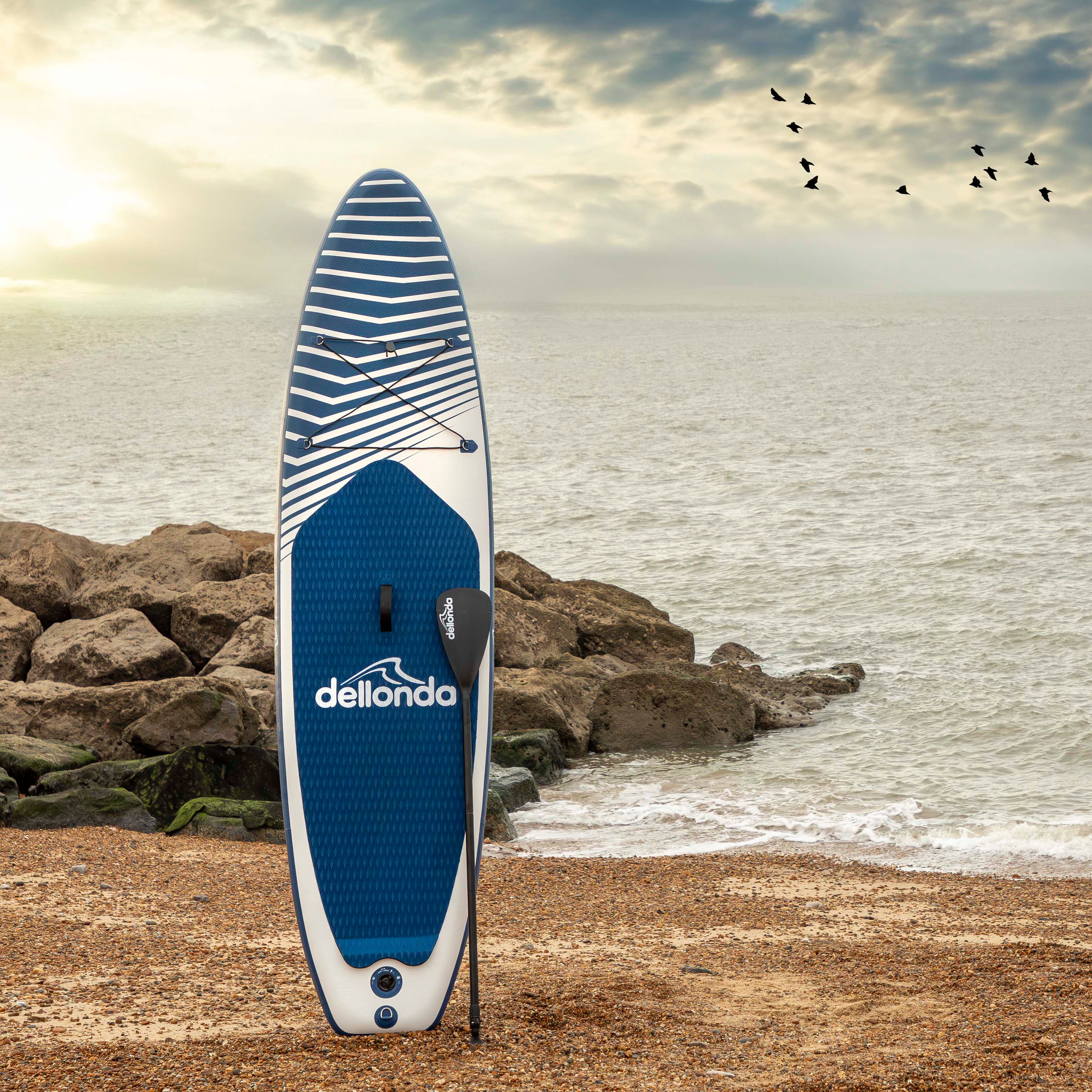 Inflatable Stand Up Paddle Board, SUP, Blue/White, 10'2