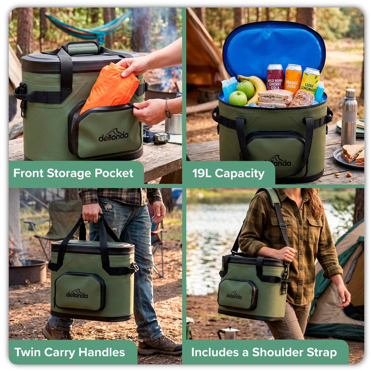 Insulated Cool Bag Tote 19L with 30 Can Capacity  - DL184