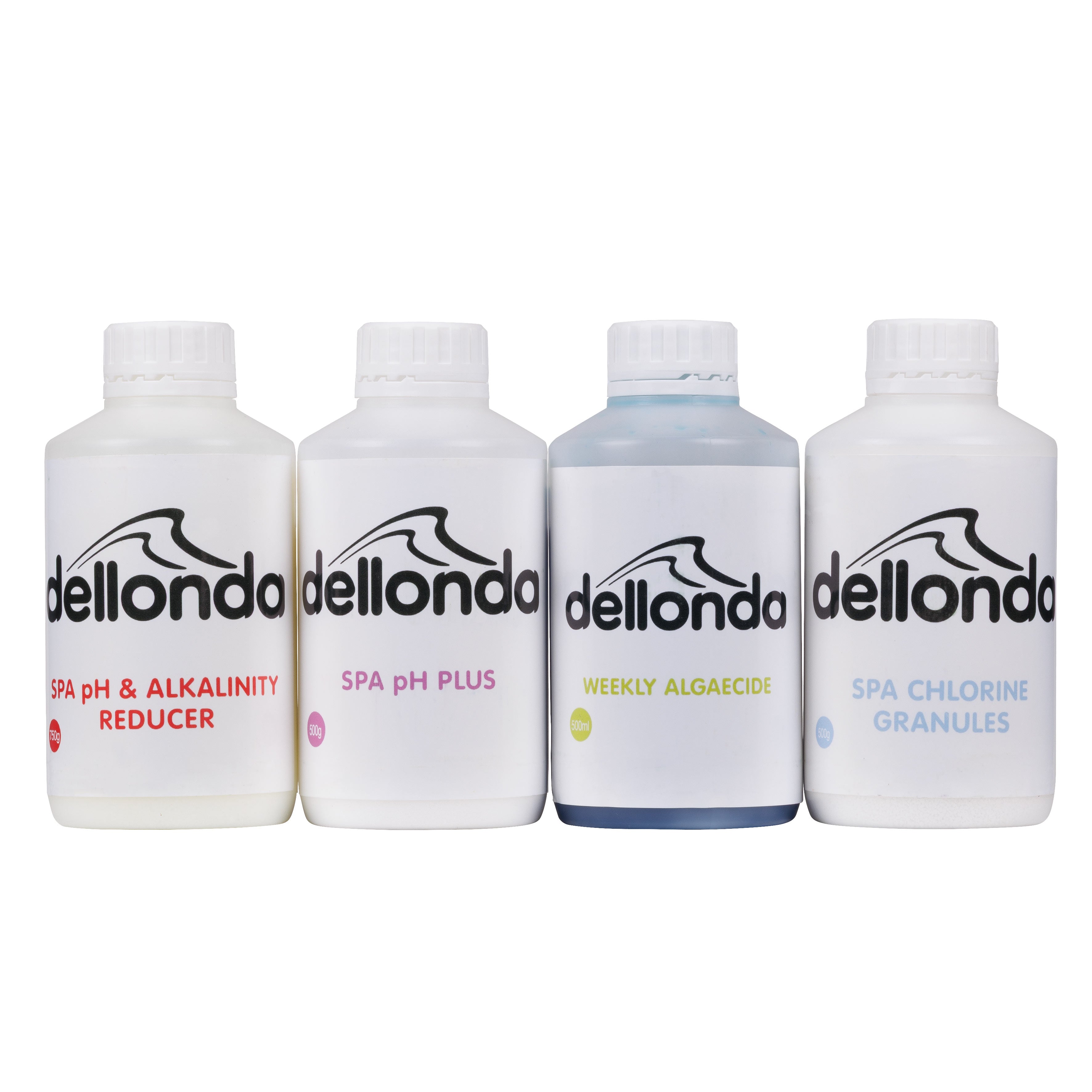 Swimming Pool Starter Kit - Chlorine, pH Increaser, pH Reducer and Algaecide - DL63