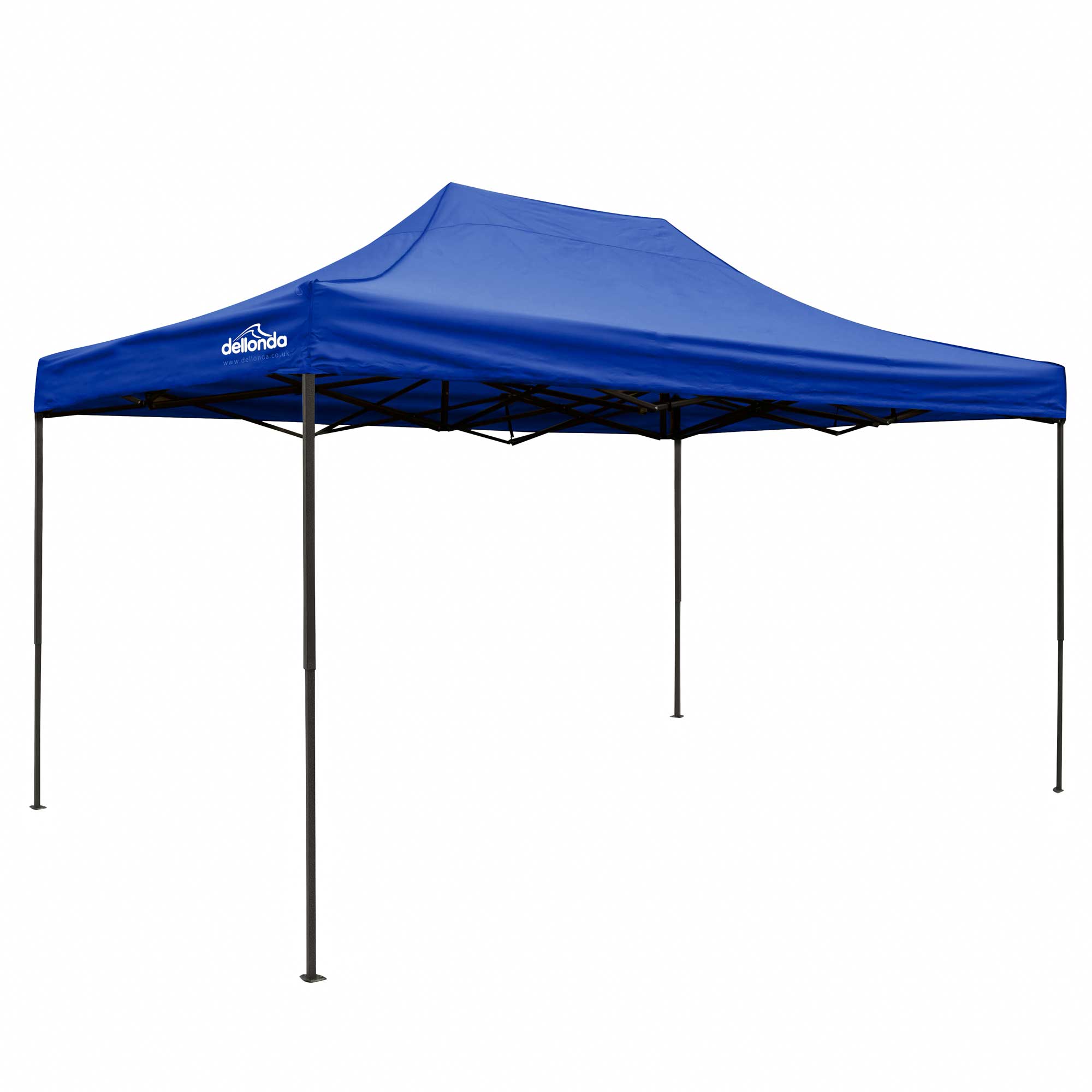 Premium 3 x 4.5m Pop-Up Gazebo, Heavy Duty, Water Resistant, Carry Bag, Stakes & Weight Bags - Blue - DG135 - Dellonda