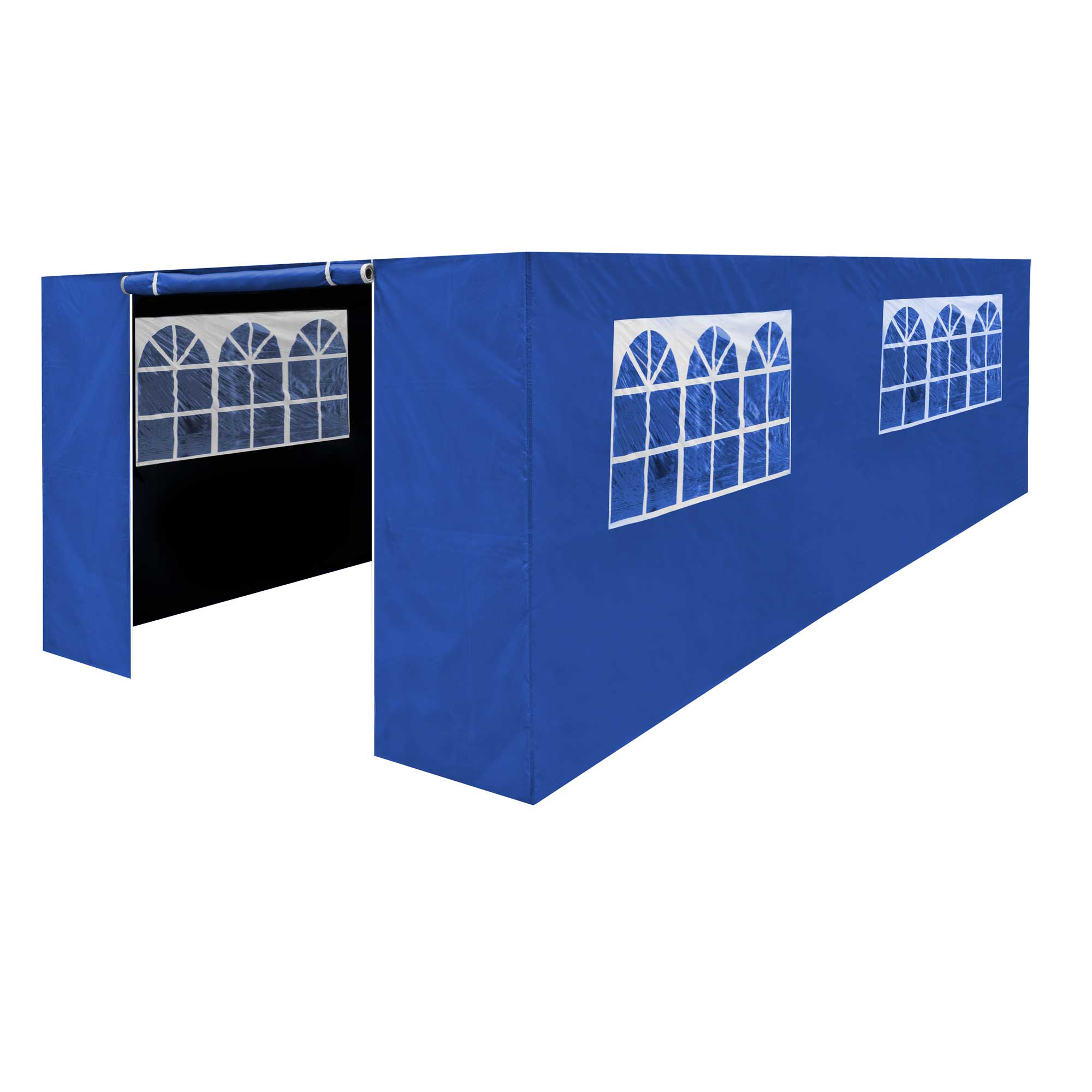 Premium Gazebo/Marquee Side Walls/Doors/Windows, Fits 3 x 6m Models - Blue - DG155 - Dellonda